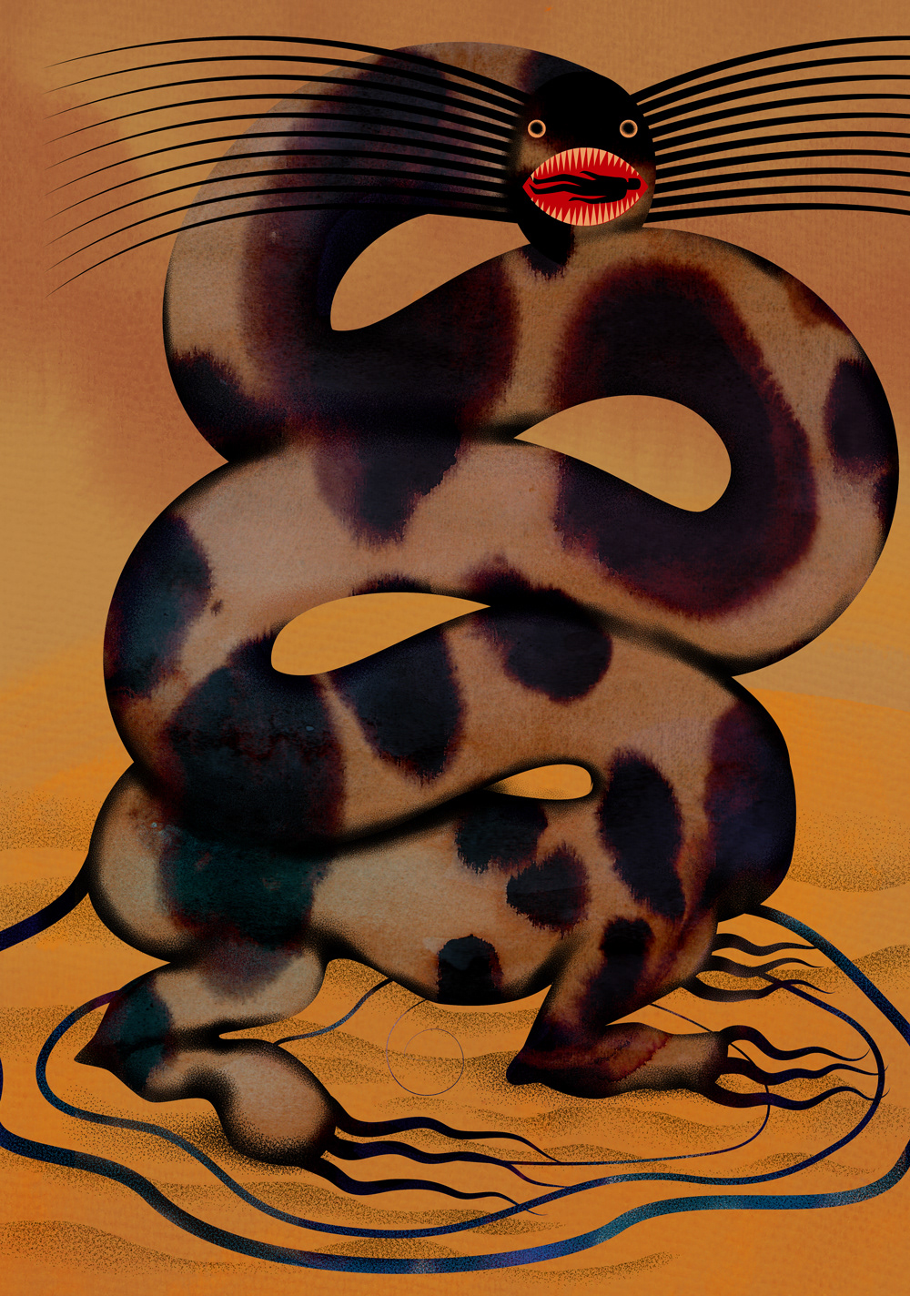 "The Book of World Dragons". Book illustration