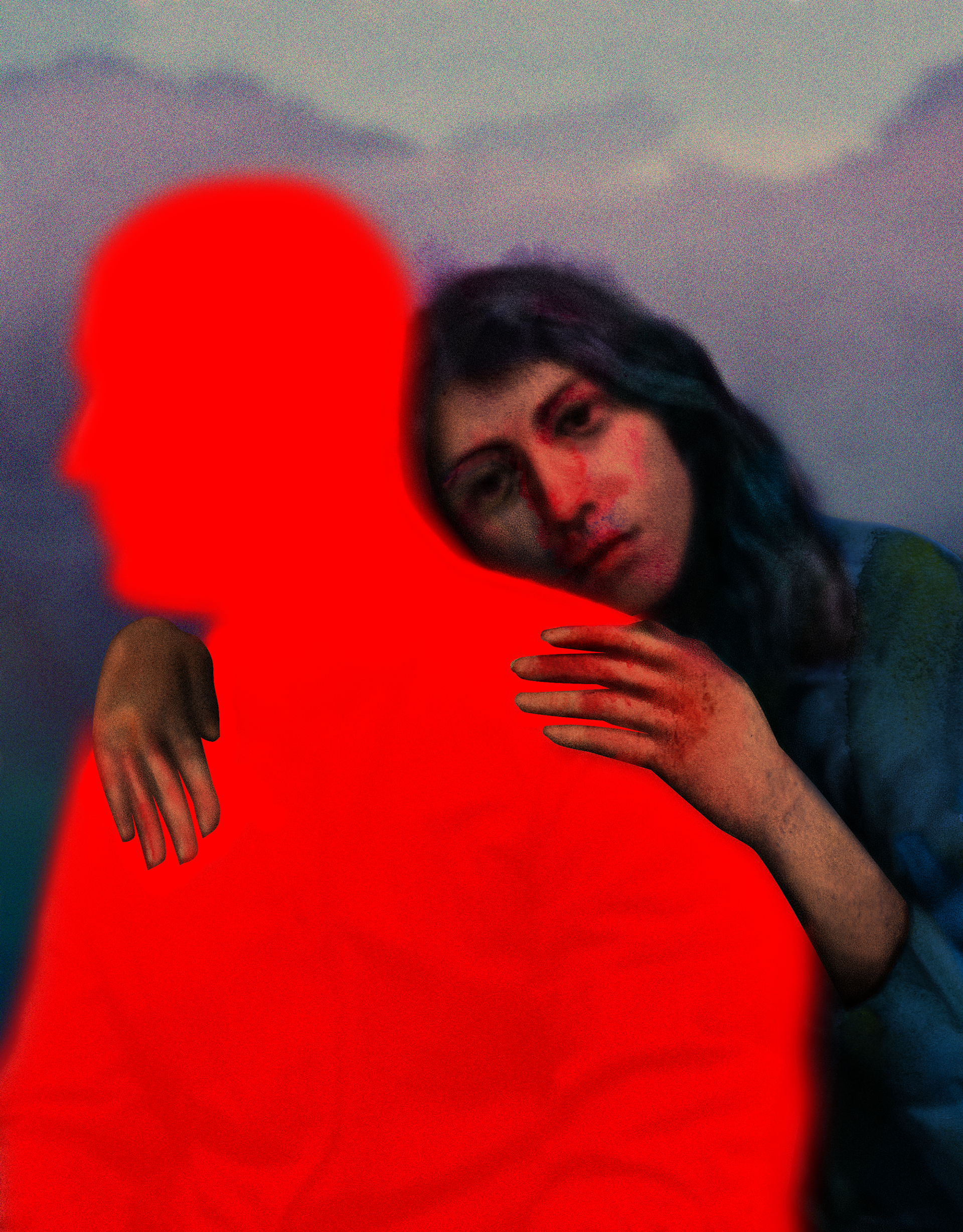 Illustration for an article about red flags in relationships