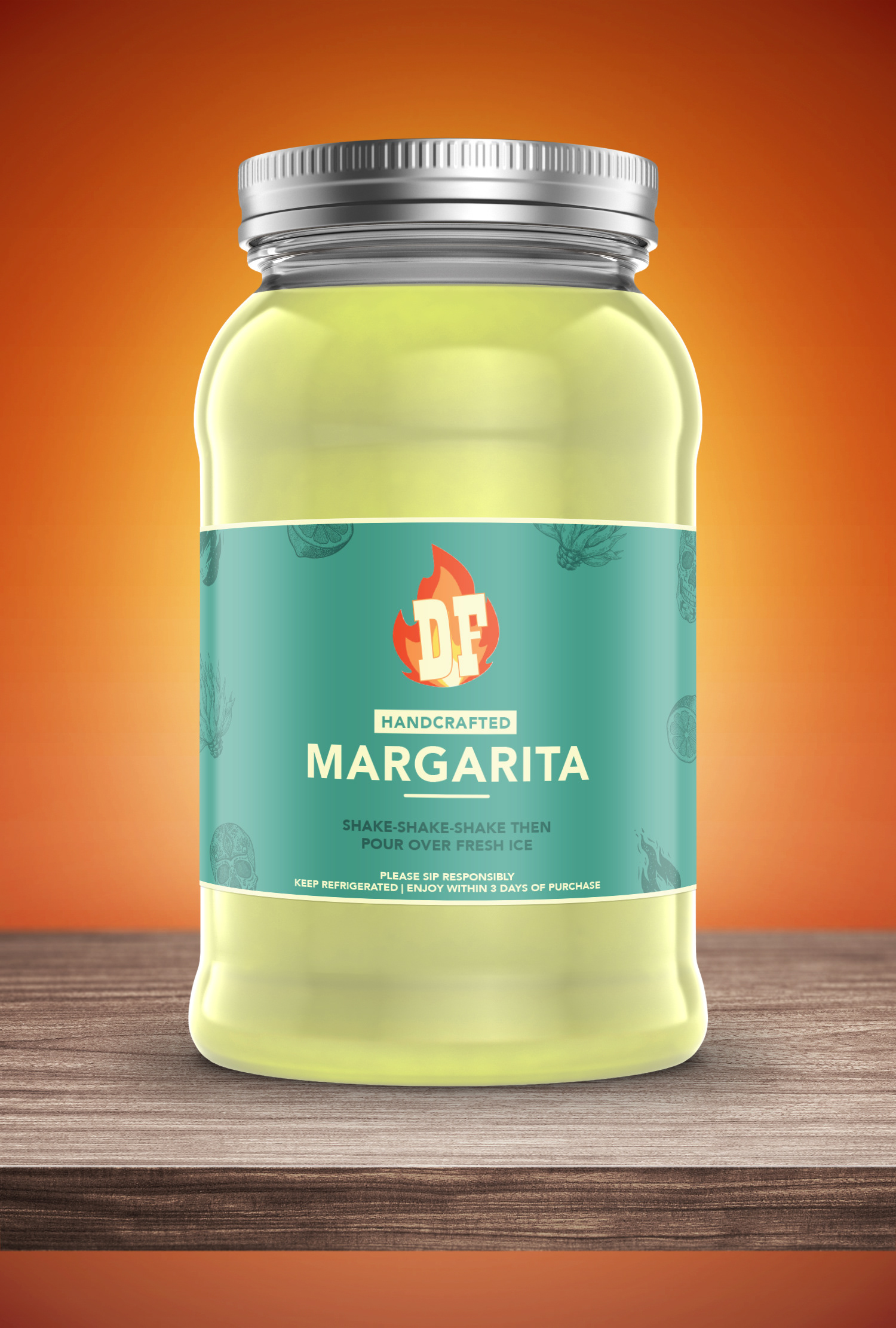 Handcrafted Margarita Label