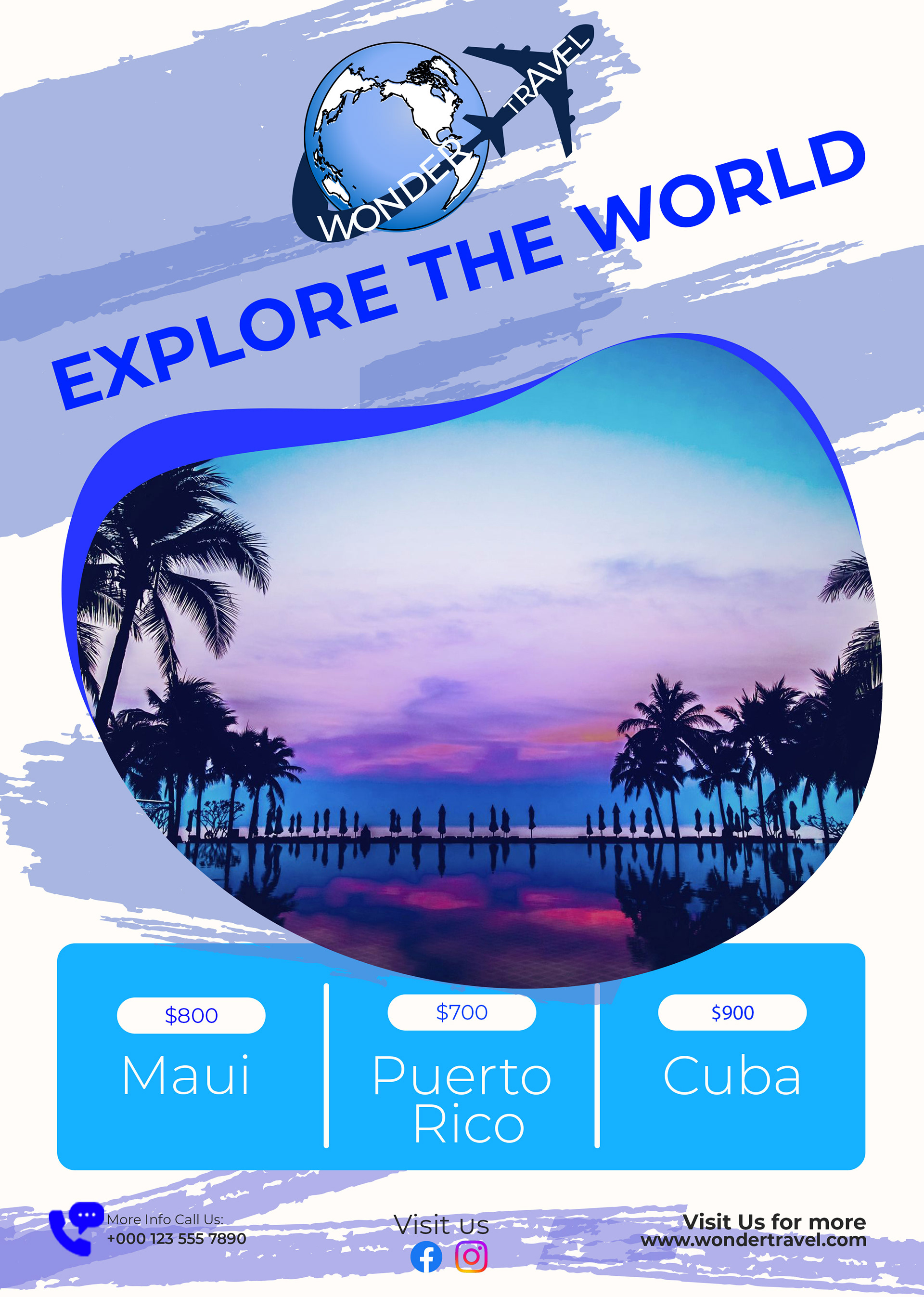 travel poster social media campaign