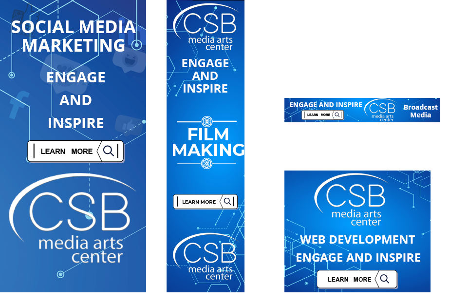 web banners, taglines, graphic design
