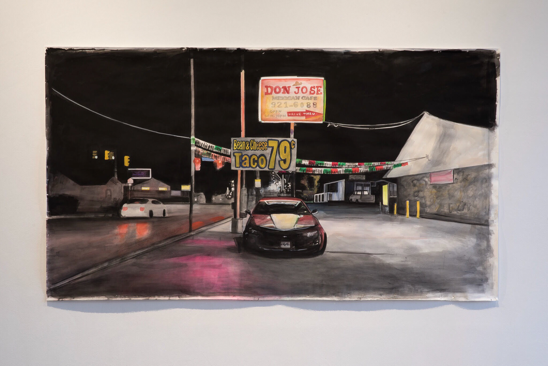 "Don Jose" (2018) Watercolor & Gouache on Paper, 96 x 54 inches