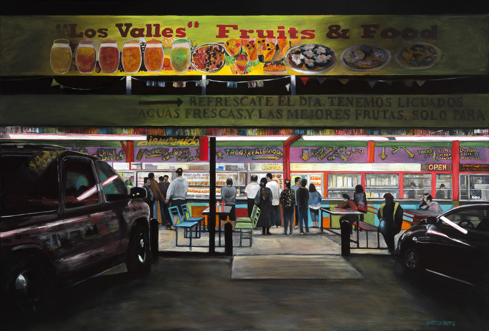 "Los Valles" (2018) Oil on canvas, 72 x 48 inches. Linda Pace Foundation Permanent Collection