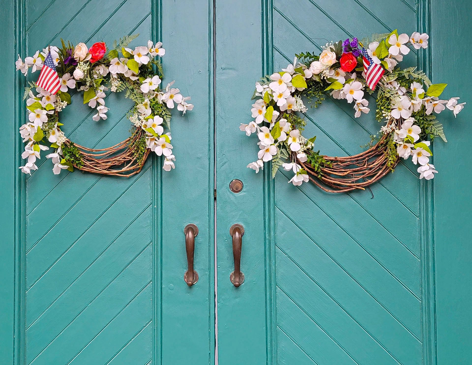 Teal Doors