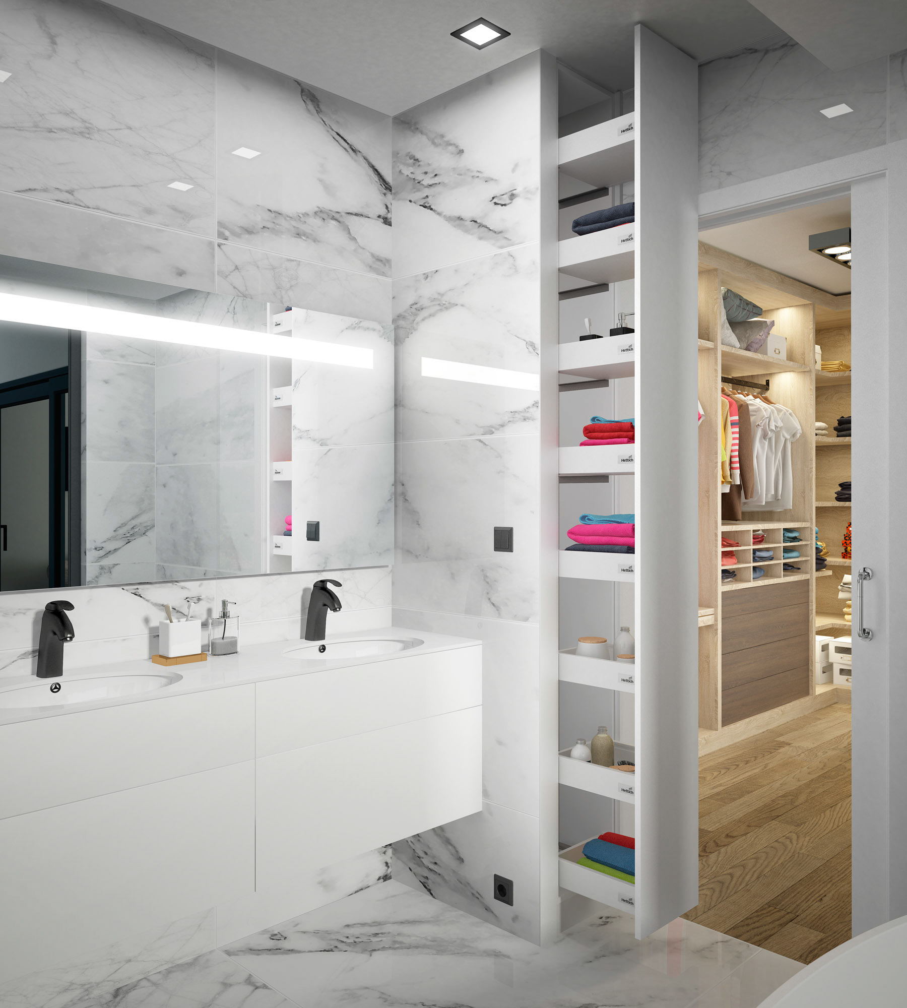 Exploitation de l'espace (meuble type pharmacie)