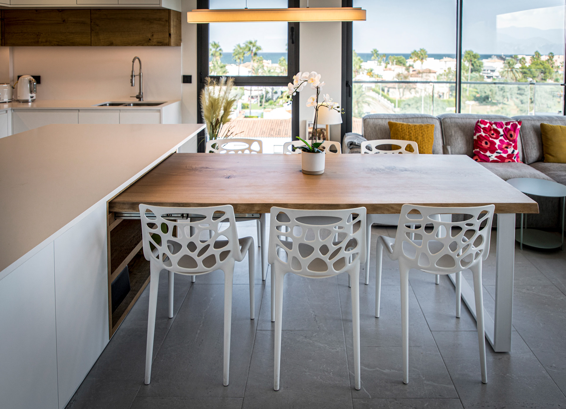 Table à manger extensible