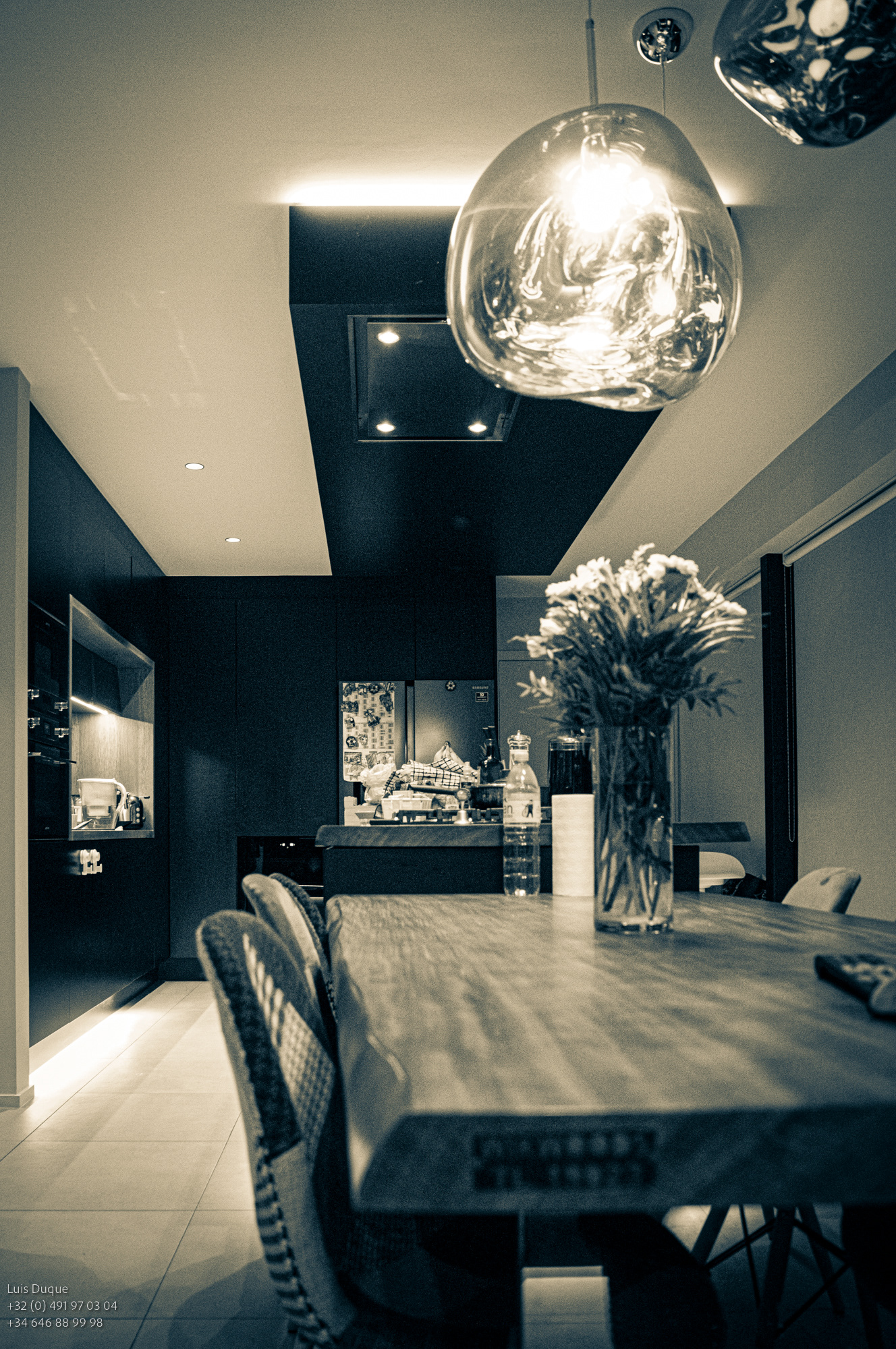 Détail du bois de table