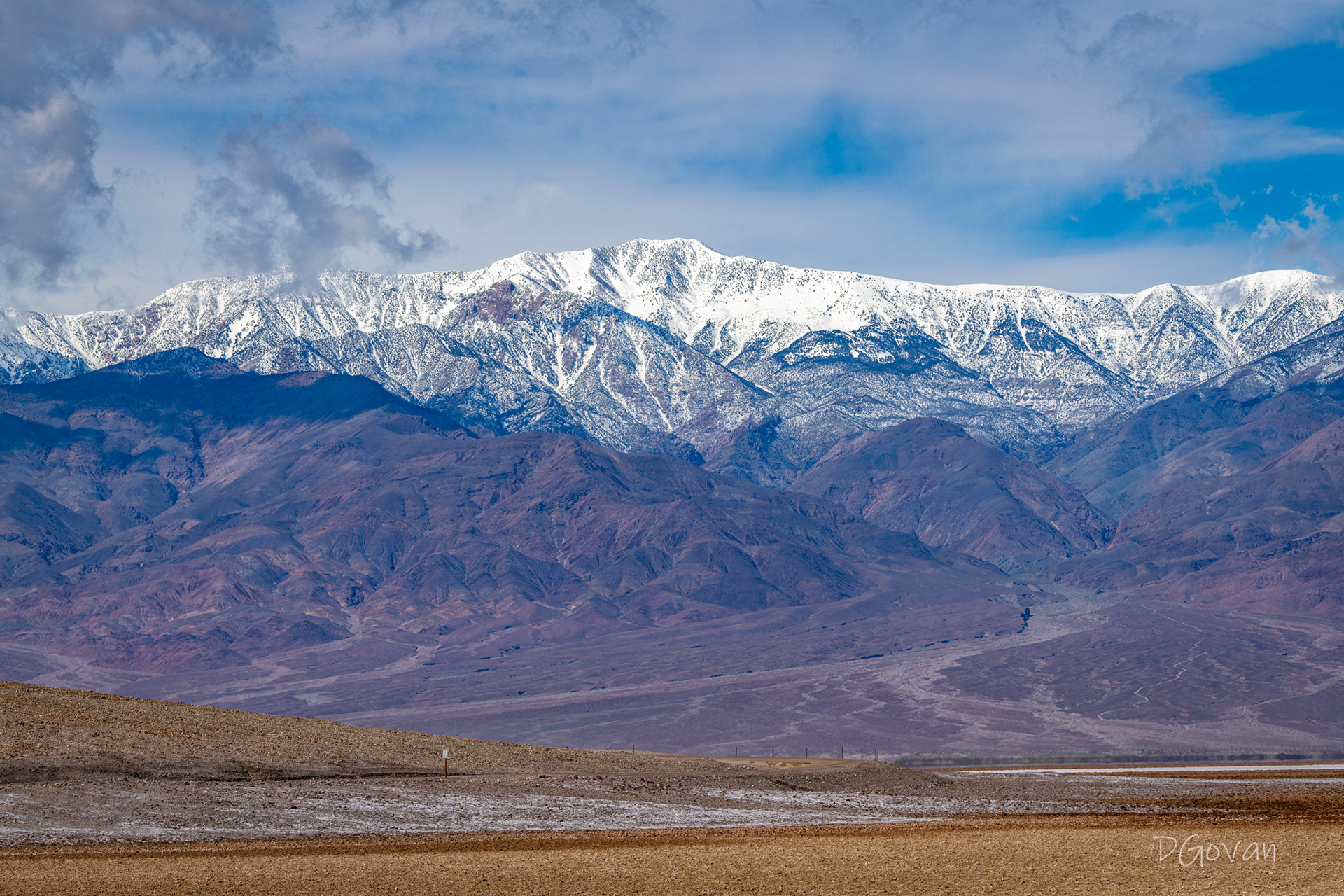 Road to Panamint Mountains