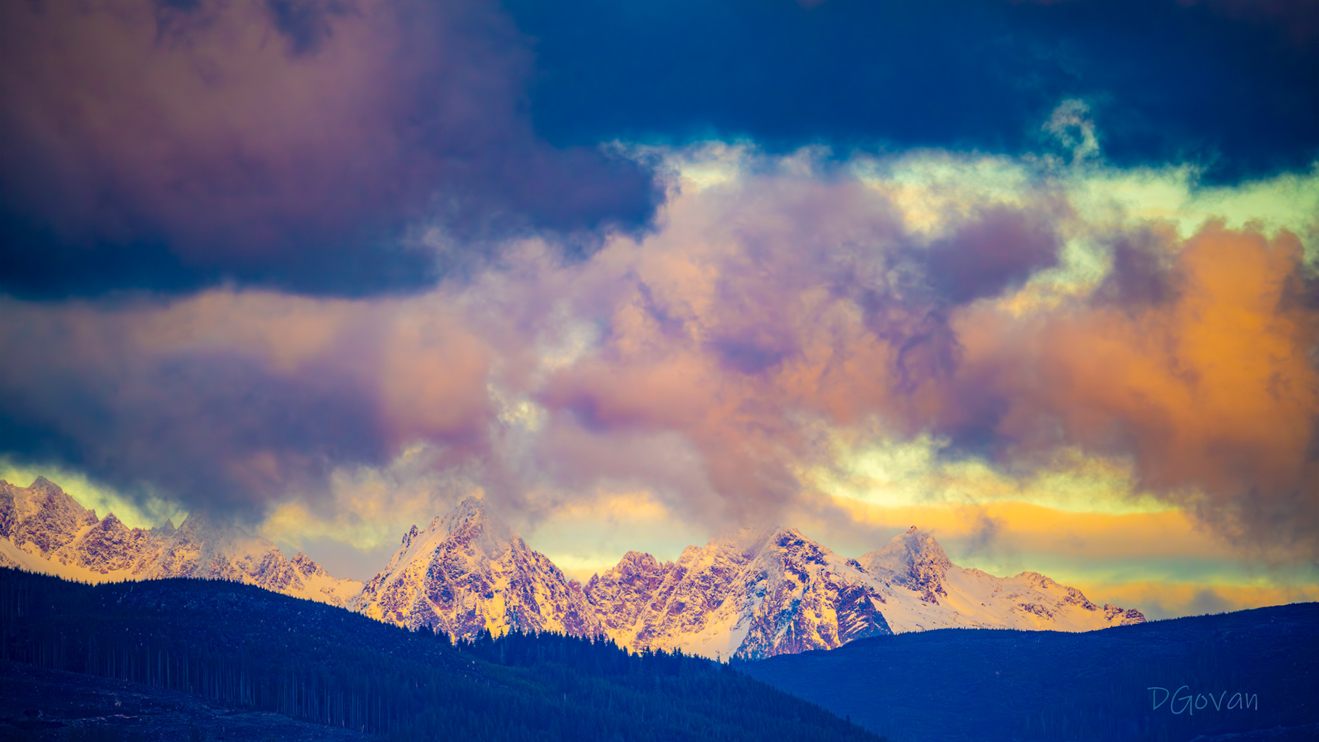 Clouds Over Twin Sisters, WA