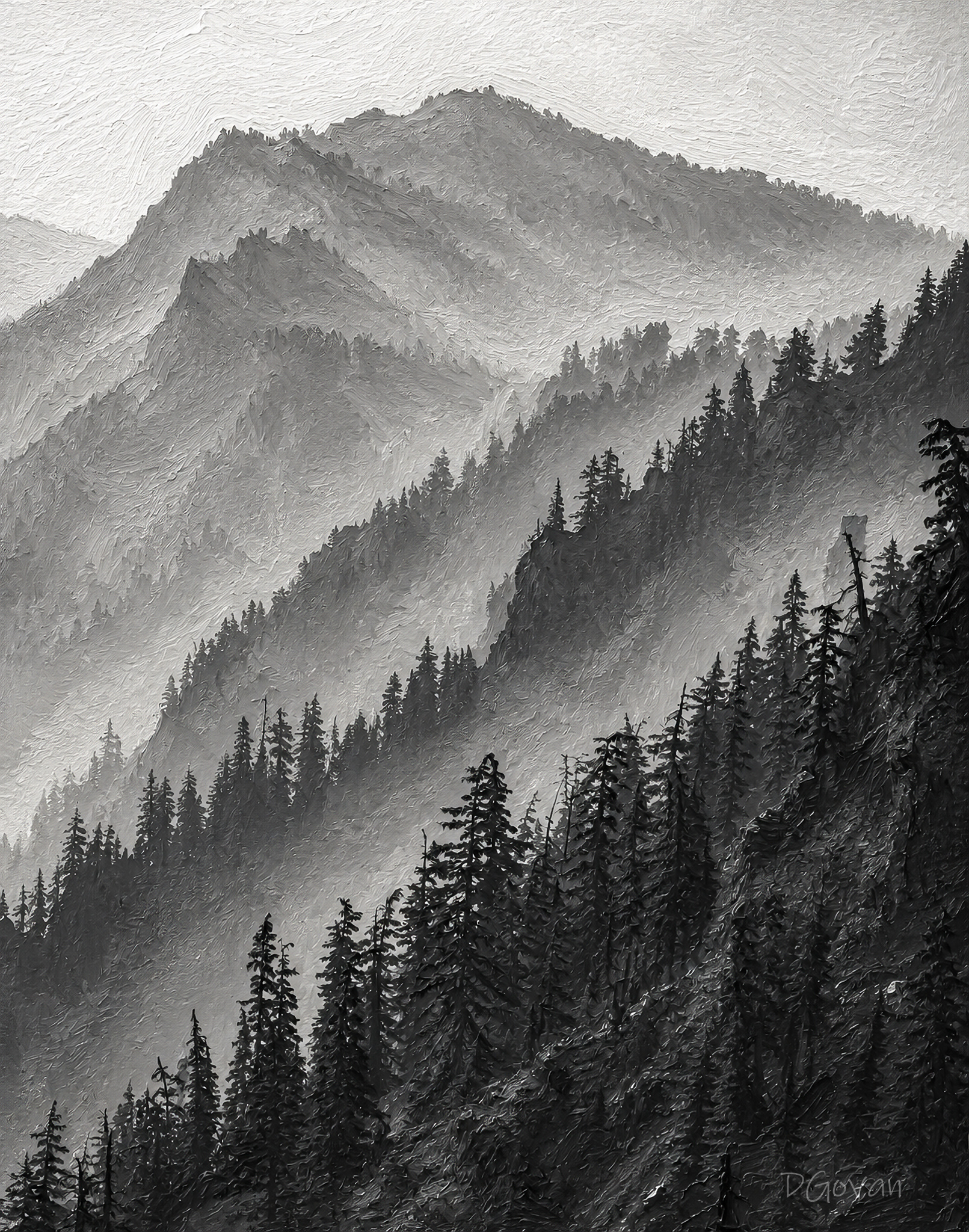 Hazy Sunrise - Crater Lake