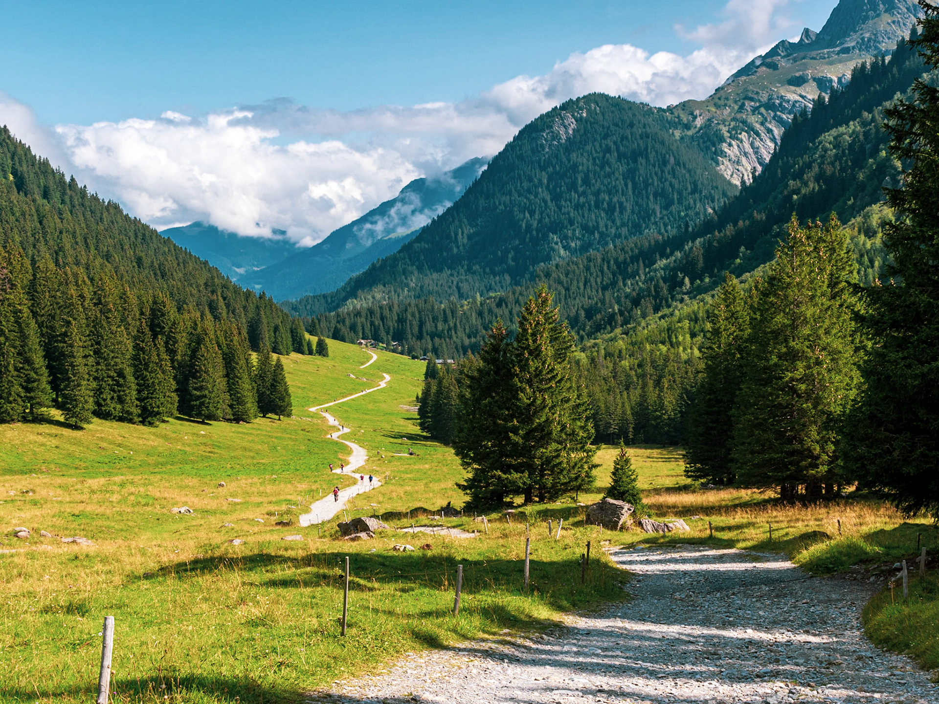 TMB near Les Contamines, France.