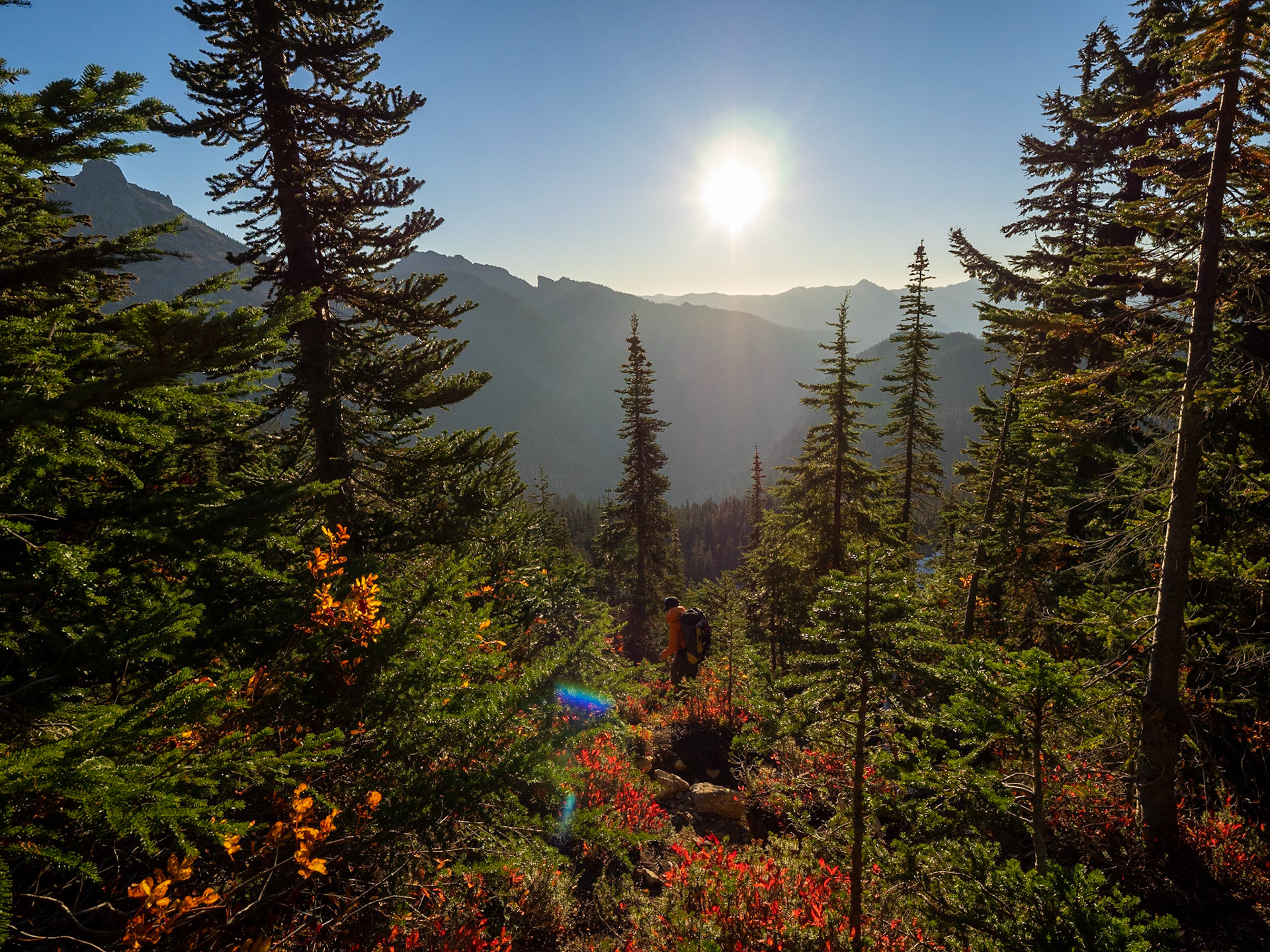 Fall sunrise, Alpine Lakes Wilderness