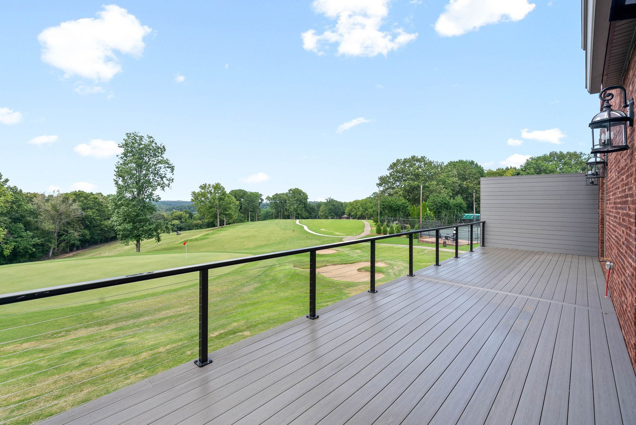 Rear balcony from living room