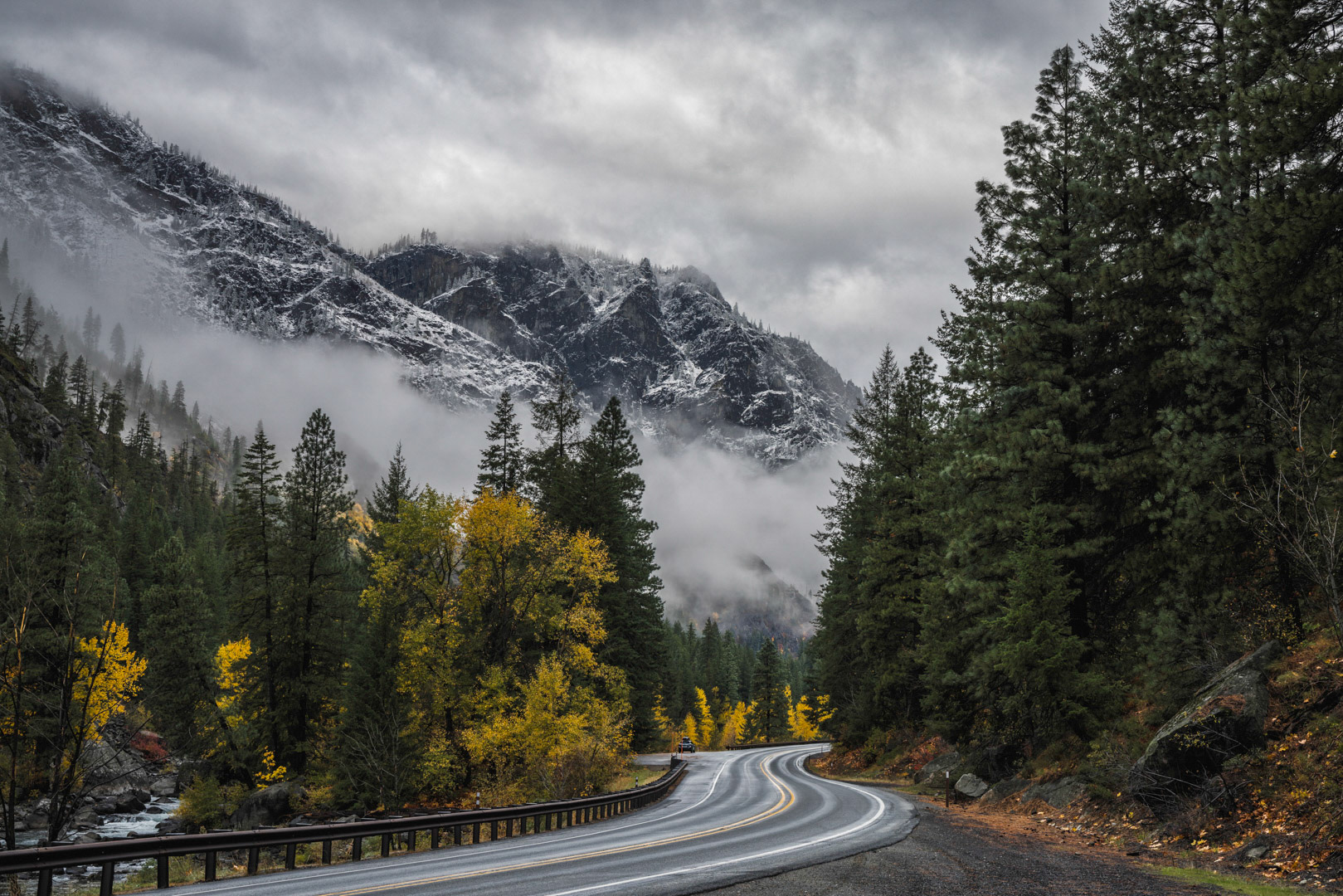 Road Through the Canyon - Tumwater Canyon, WA