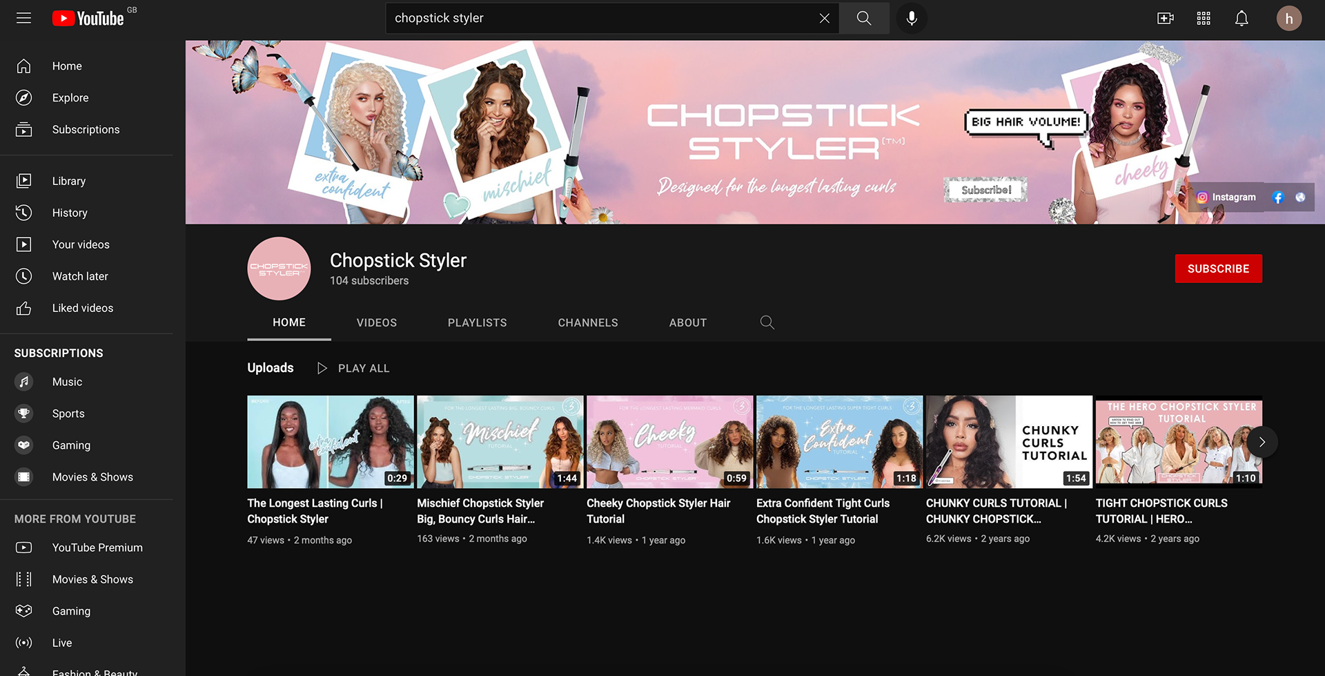 Desktop view