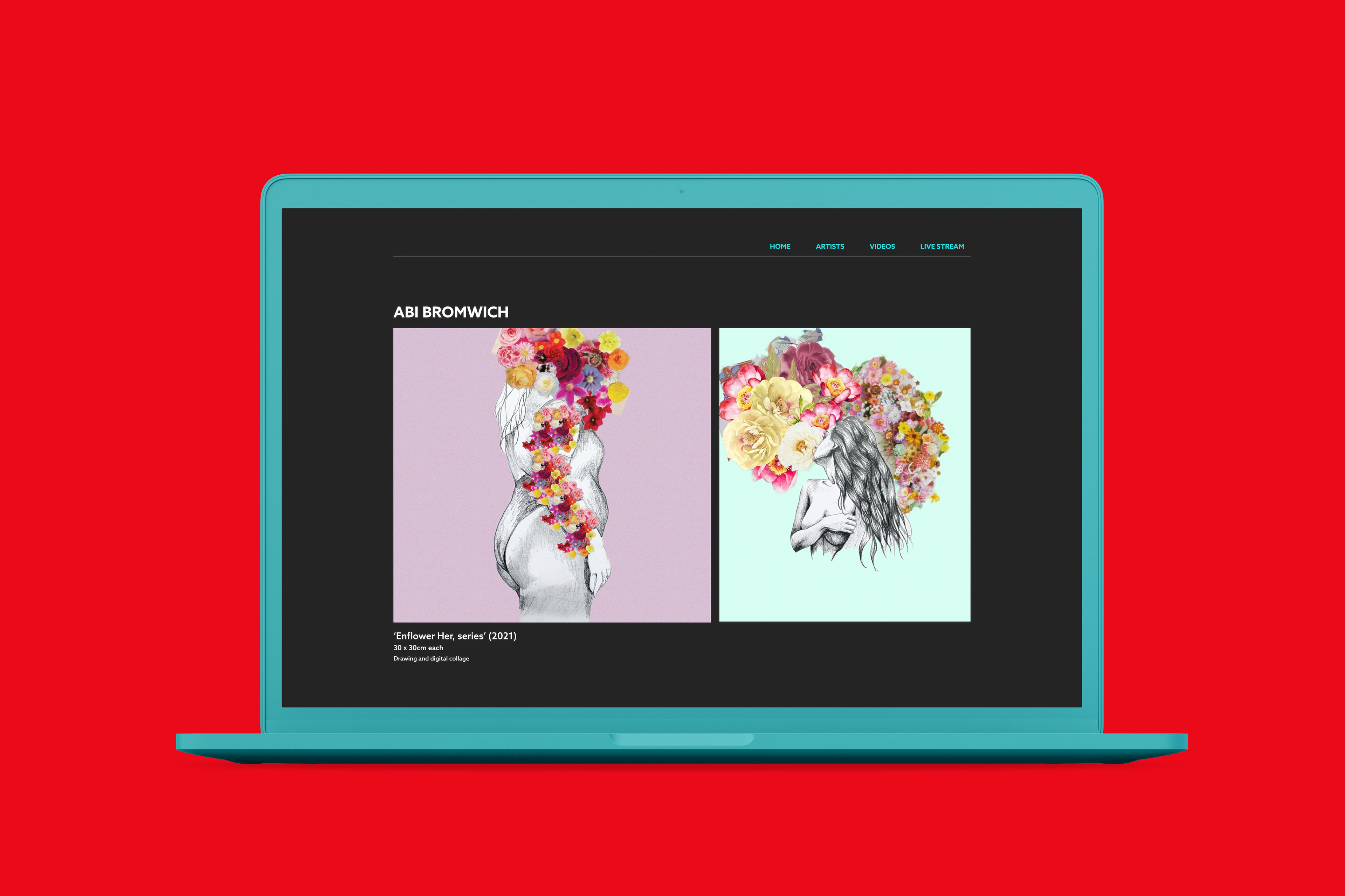 Website artist description page
