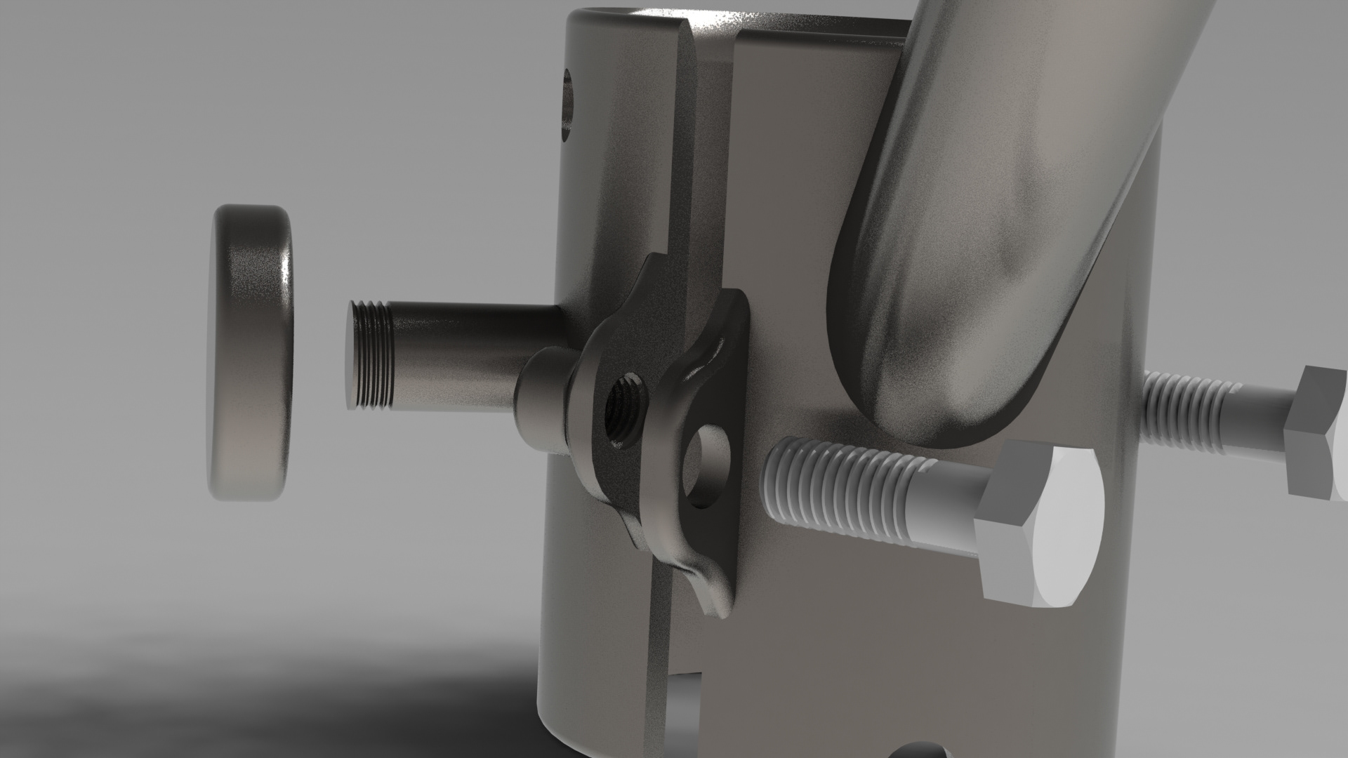 3D render of exploded view