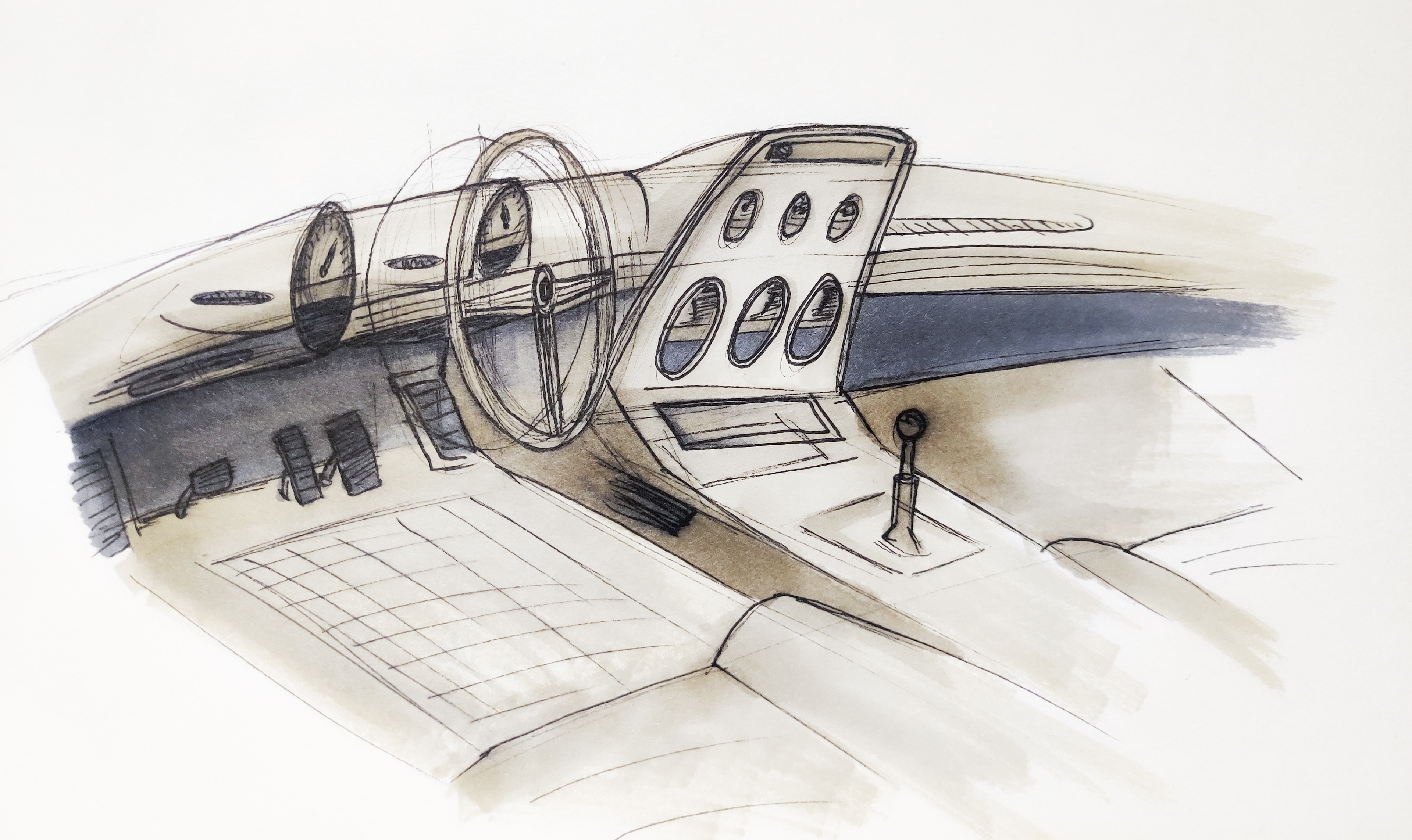 Interior sketch attempt
