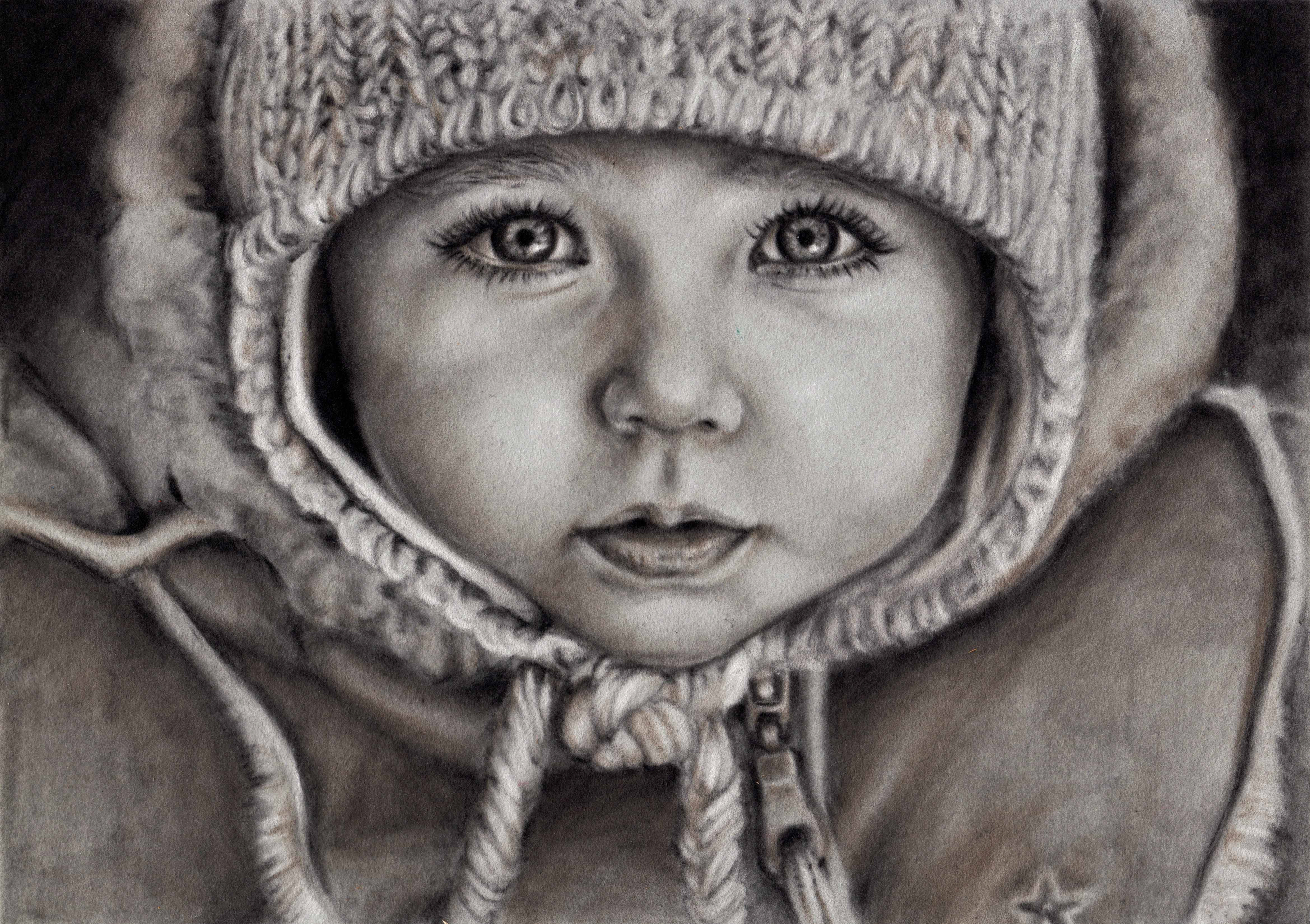 Portræt af baby, A4