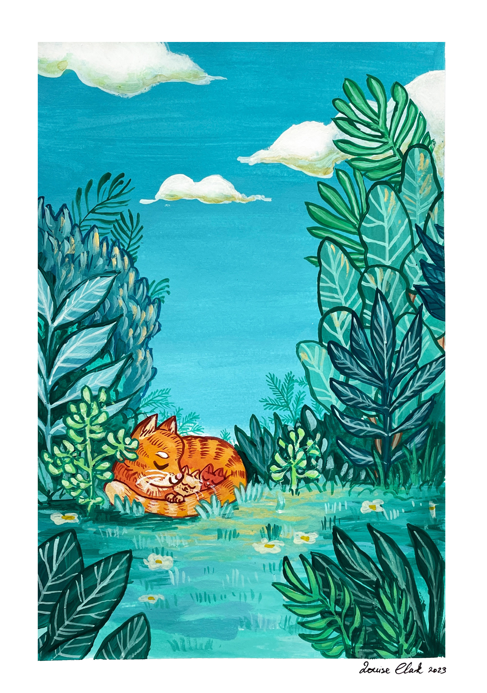 "Katte i naturen" plakat