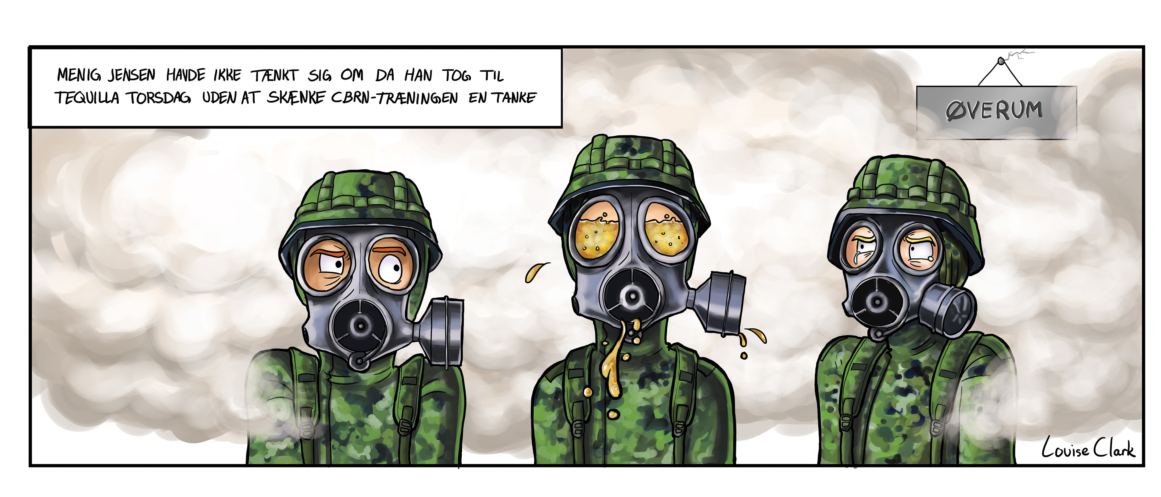Stribe for Det Danske Militær til De Værnepligtiges Magasin "Soldaten"