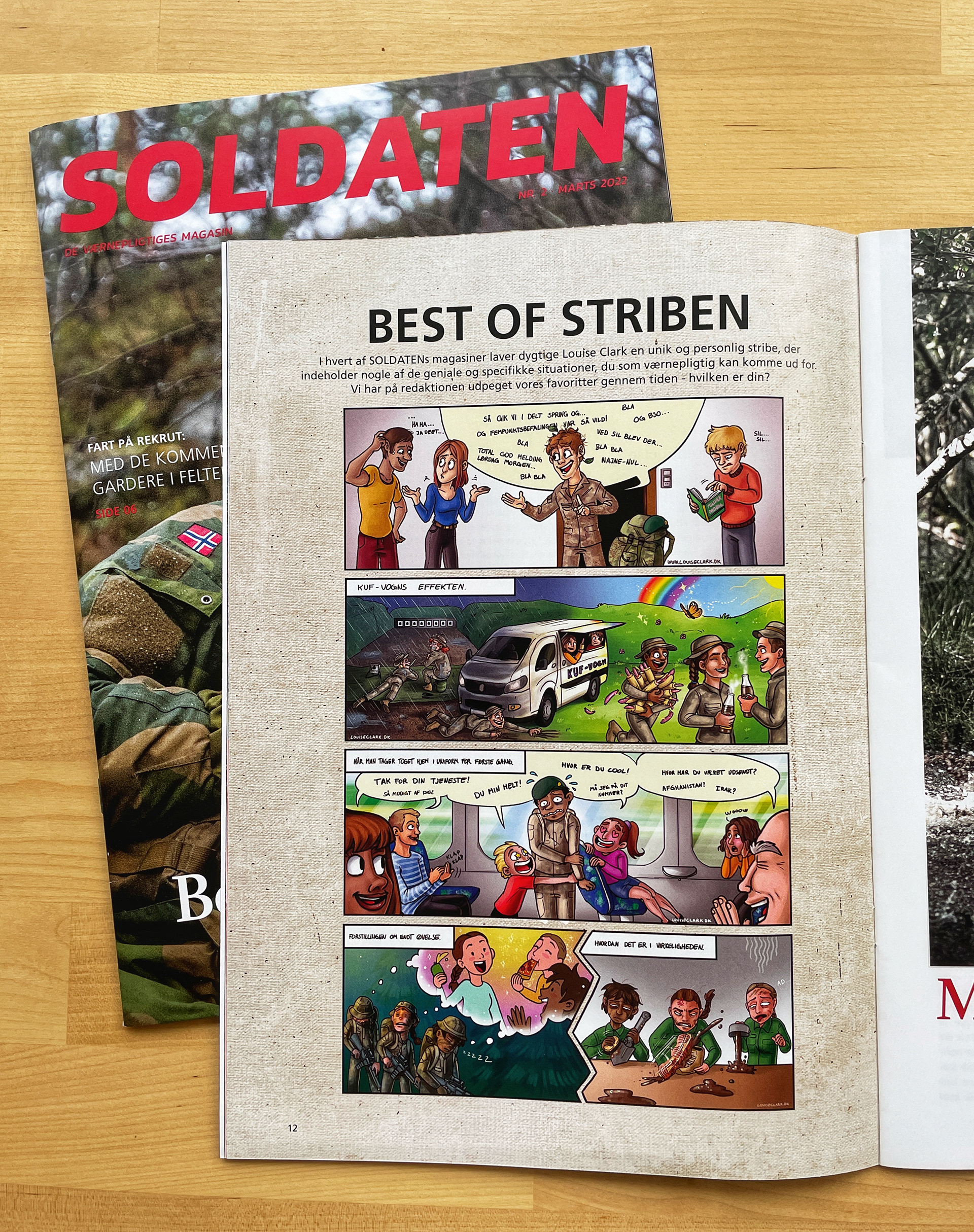 Udsnit af fysisk magasin SOLDATEN
