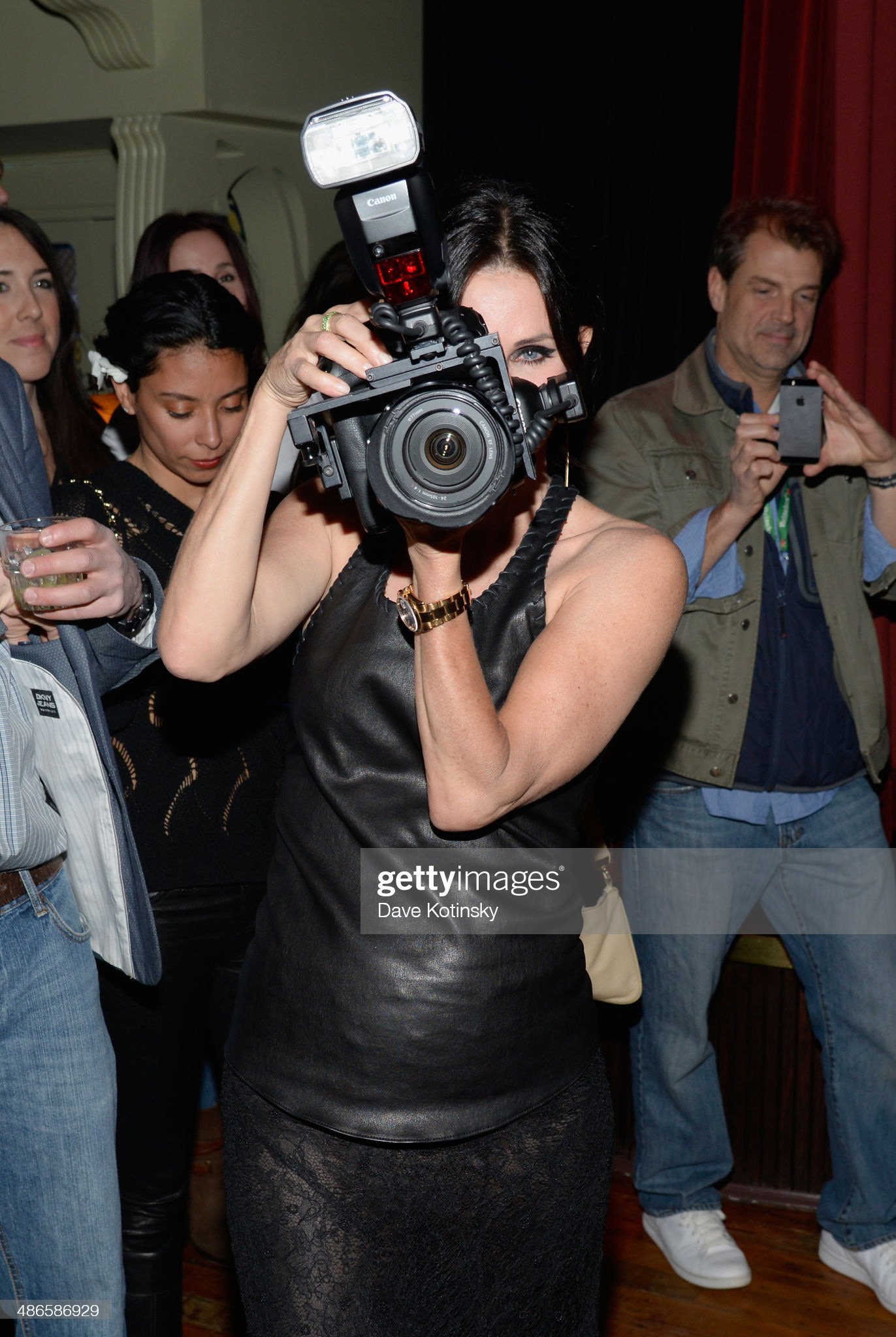  Courteney Cox attends the official after party for her directorial debut "Just Before I Go" hosted by BOMBAY SAPPHIRE Gin at The Flatiron Room on April 24, 2014 in New York City. (Photo by Dave Kotinsky/Getty Images for Bombay Sapphire)