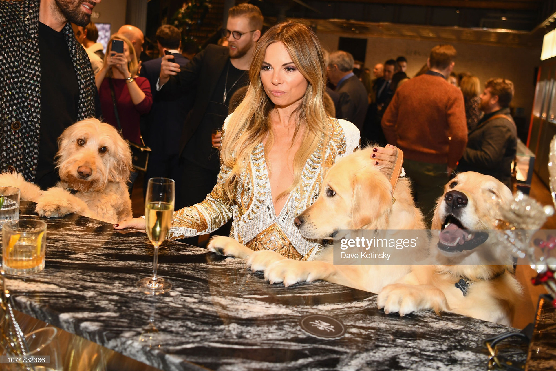  Erica Pelosini (C) attends the launch party at Watches of Switzerland on November 29, 2018 in New York City. (Photo by Dave Kotinsky/Getty Images for Watches of Switzerland SoHo Launch Party)