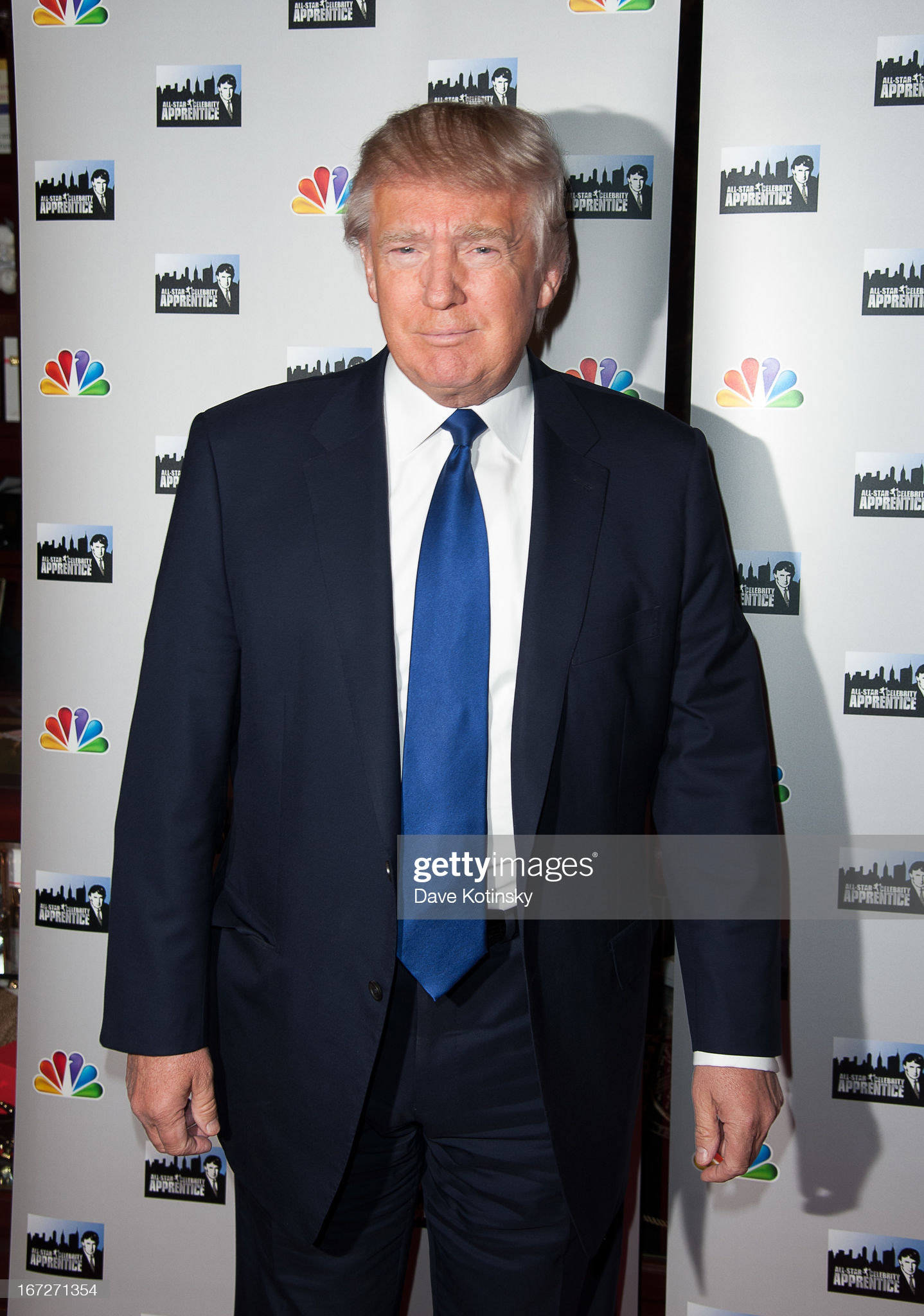 Donald Trump attends the "Celebrity Apprentice All-Stars" red carpet at Trump Tower on April 23, 2013 in New York City. (Photo by Dave Kotinsky/Getty Images)