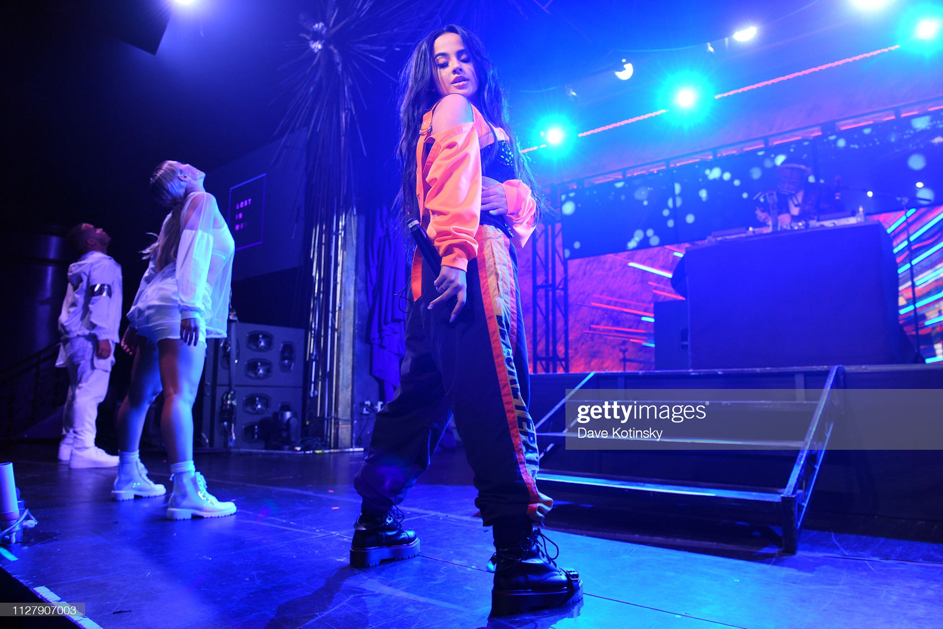 Becky G performs onstage during Sony's "Lost in Music" Campaign Finale at Sony Hall on February 06, 2019 in New York City. (Photo by Dave Kotinsky/Getty Images for Sony)