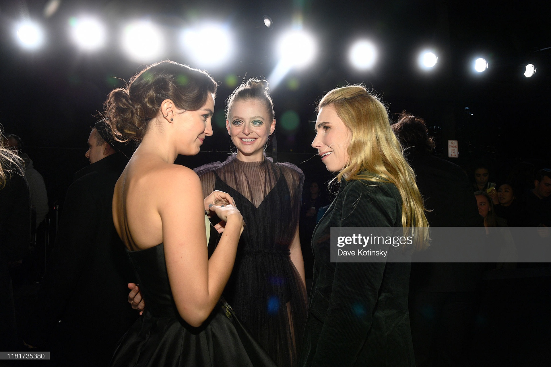 Ella Hunt, Anna Baryshnikov attend Apple's Global Premiere for "Dickinson" on October 17, 2019 in Brooklyn, New York. "Dickinson" debuts on Apple TV+, the first all-original video subscription service, on November 1. (Photo by Dave Kotinsky/Getty Images for Apple TV+)