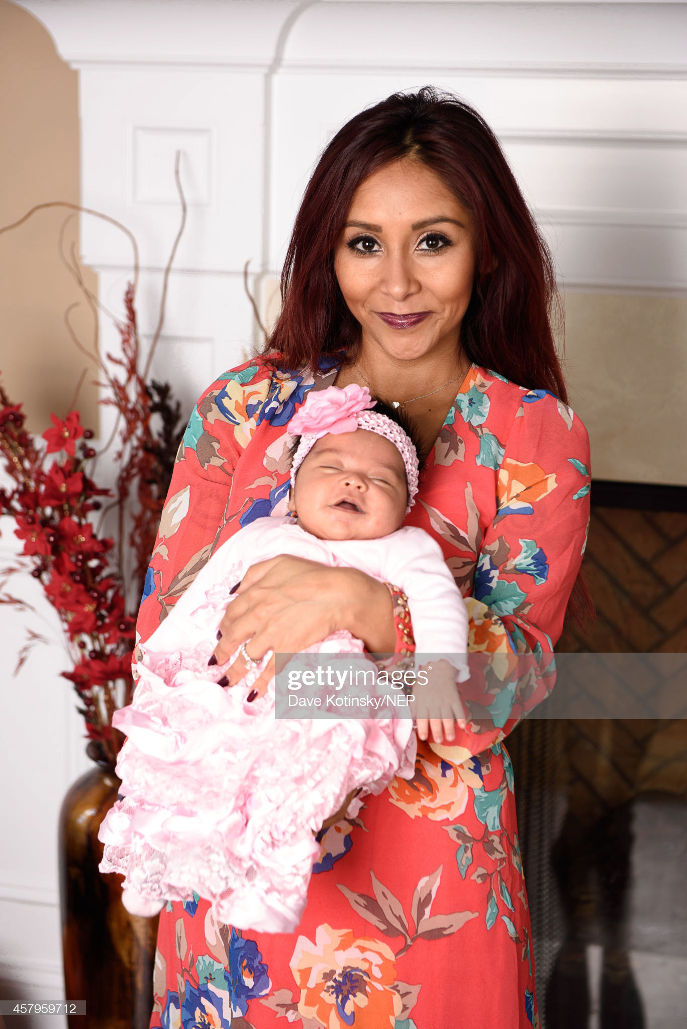  (EXCLUSIVE COVERAGE, SPECIAL RATES APPLY) Nicole "Snooki" Polizzi and Jionni LaValle debut their new daughter Giovanna Marie LaValle on October 24, 2014 in Whippany, New Jersey. (Photo by Dave Kotinsky/NEP/Getty Images for Hired Gun Publicity & Consulting)