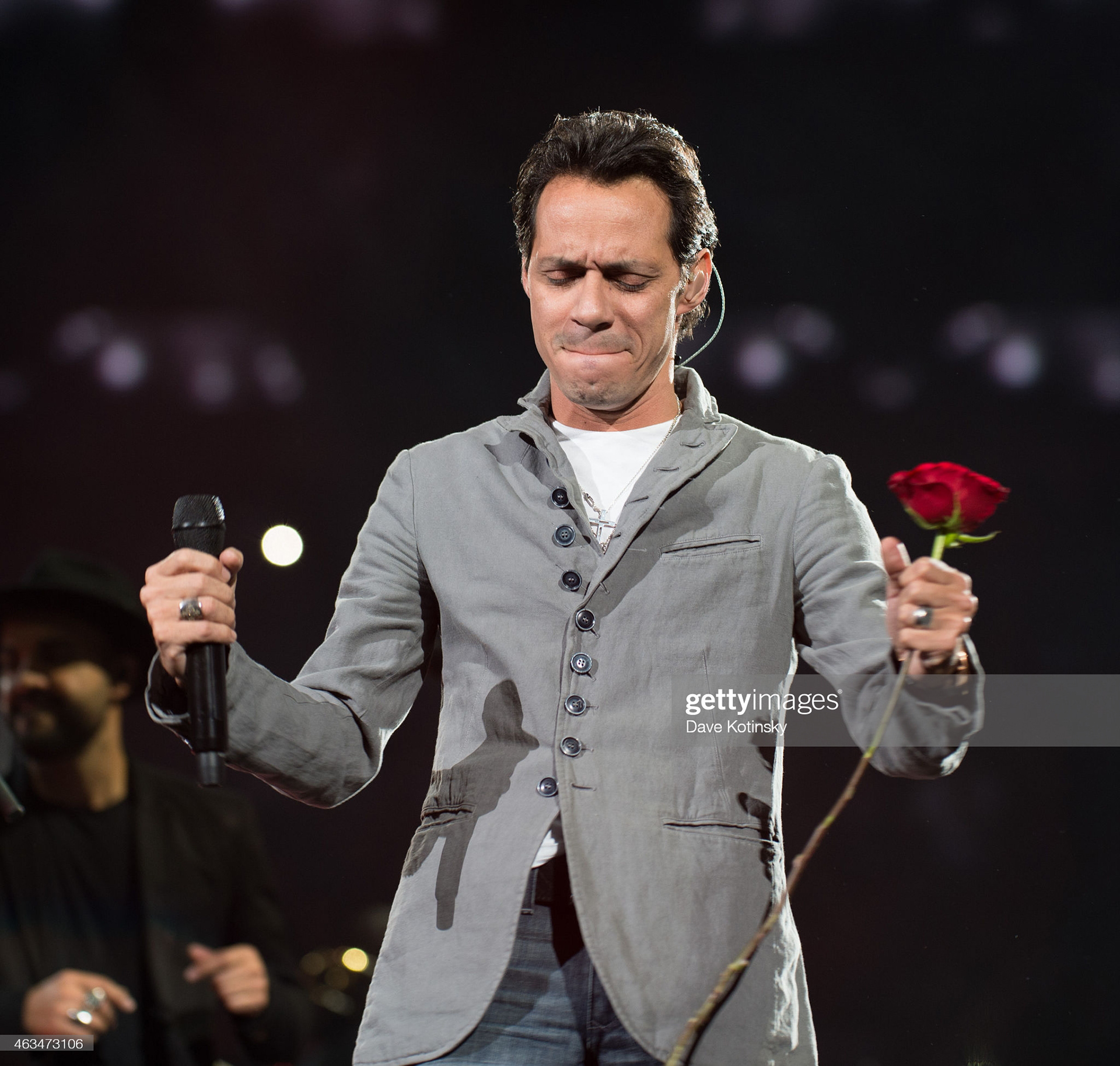 Marc Anthony performs at Marc Anthony's Cambio de Piel Tour at Prudential Center on February 14, 2015 in Newark, New Jersey. (Photo by Dave Kotinsky/Getty Images)