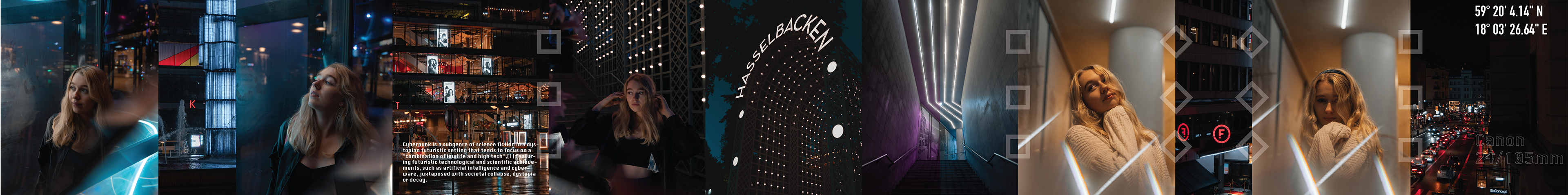 Cyberpunk photoshoot, Stockholm