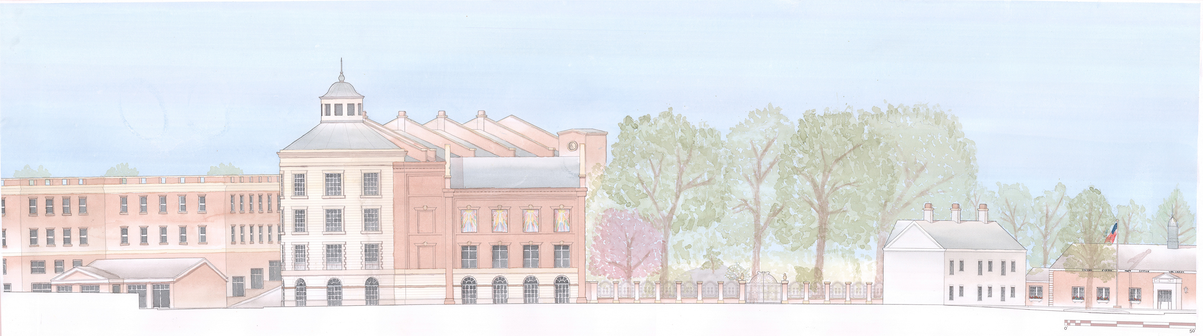 Railroad Avenue Elevation