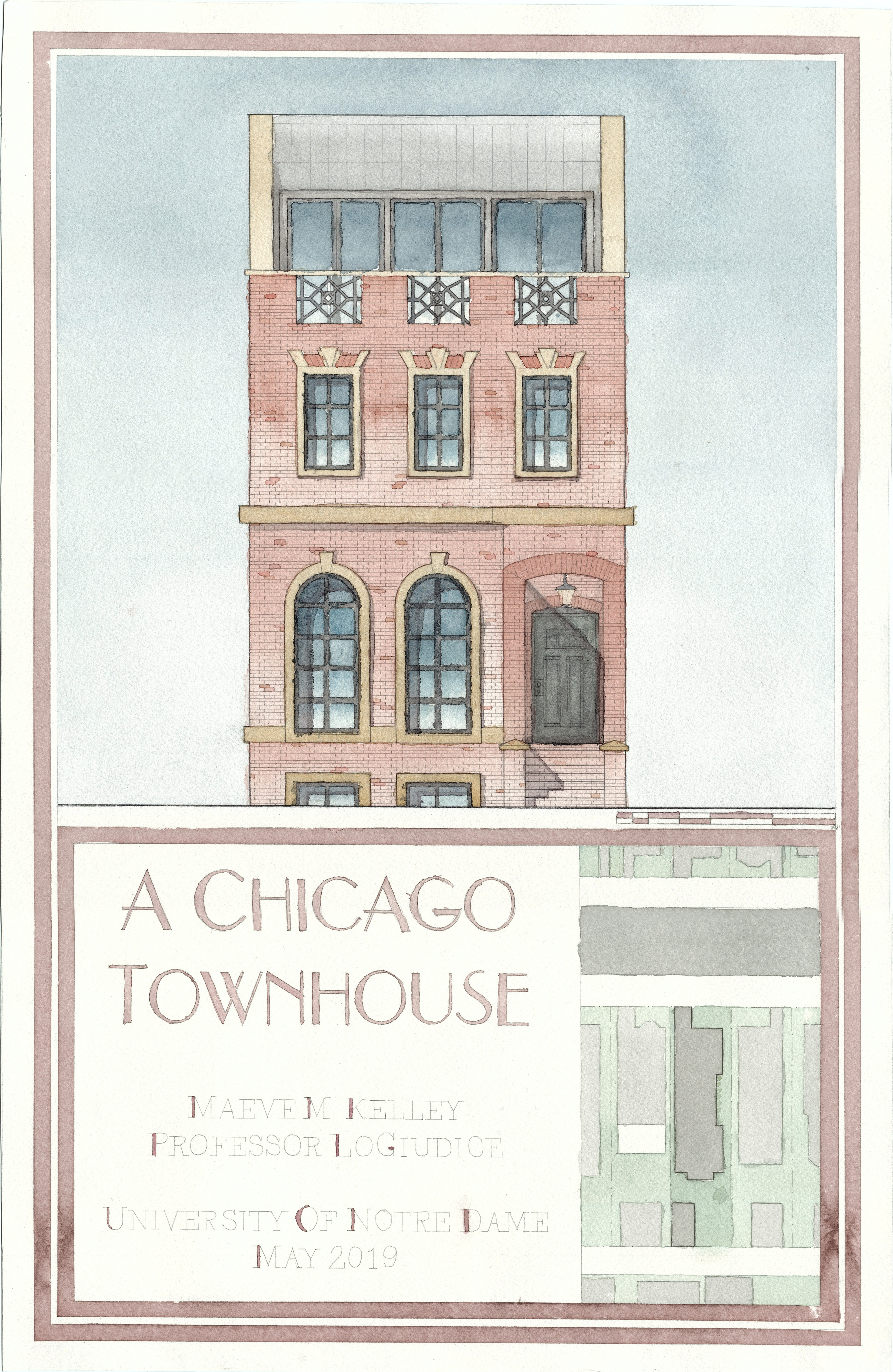 Title Plate—Main Façade and Site Plan