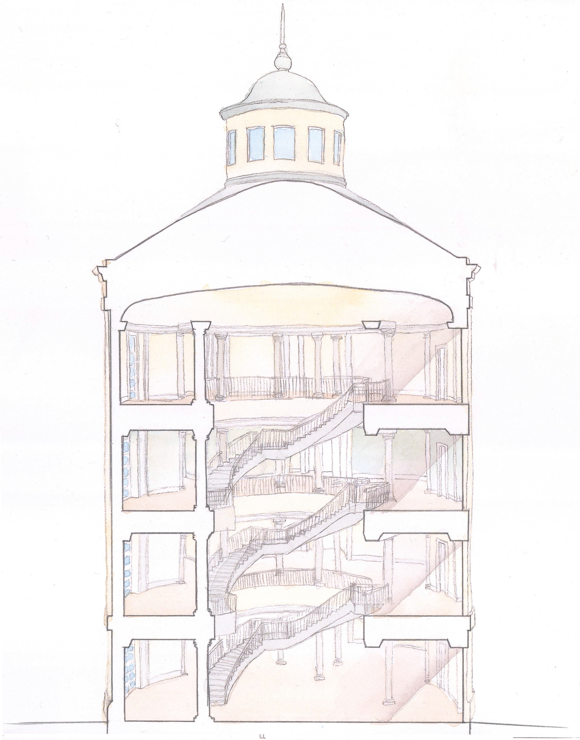 Atrium Section Perspective