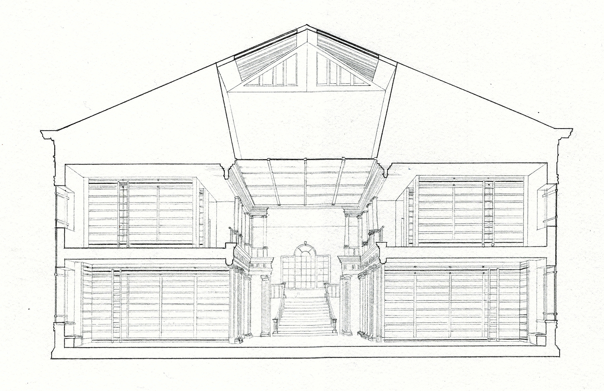 Interior Section Perspective