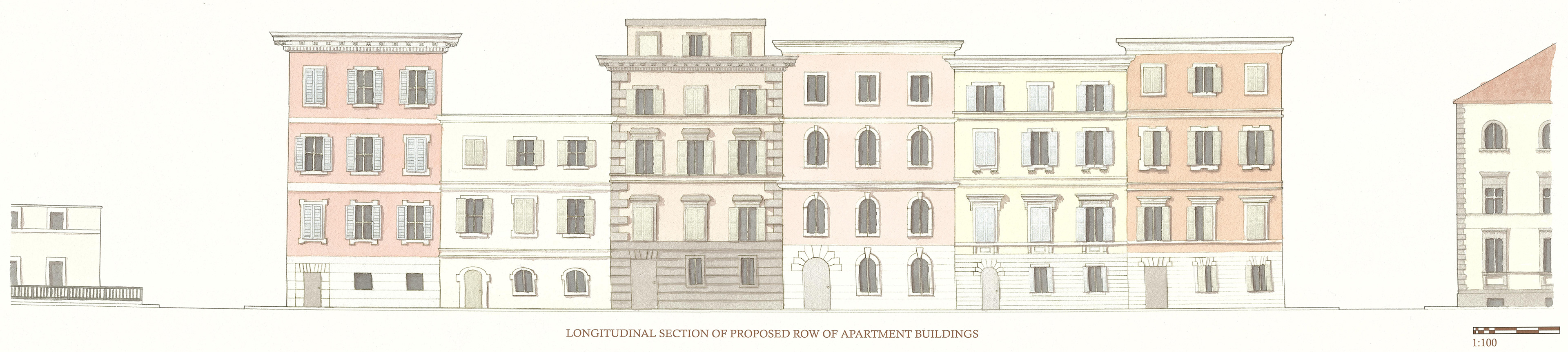 Proposed Elevations for Apartment Buildings