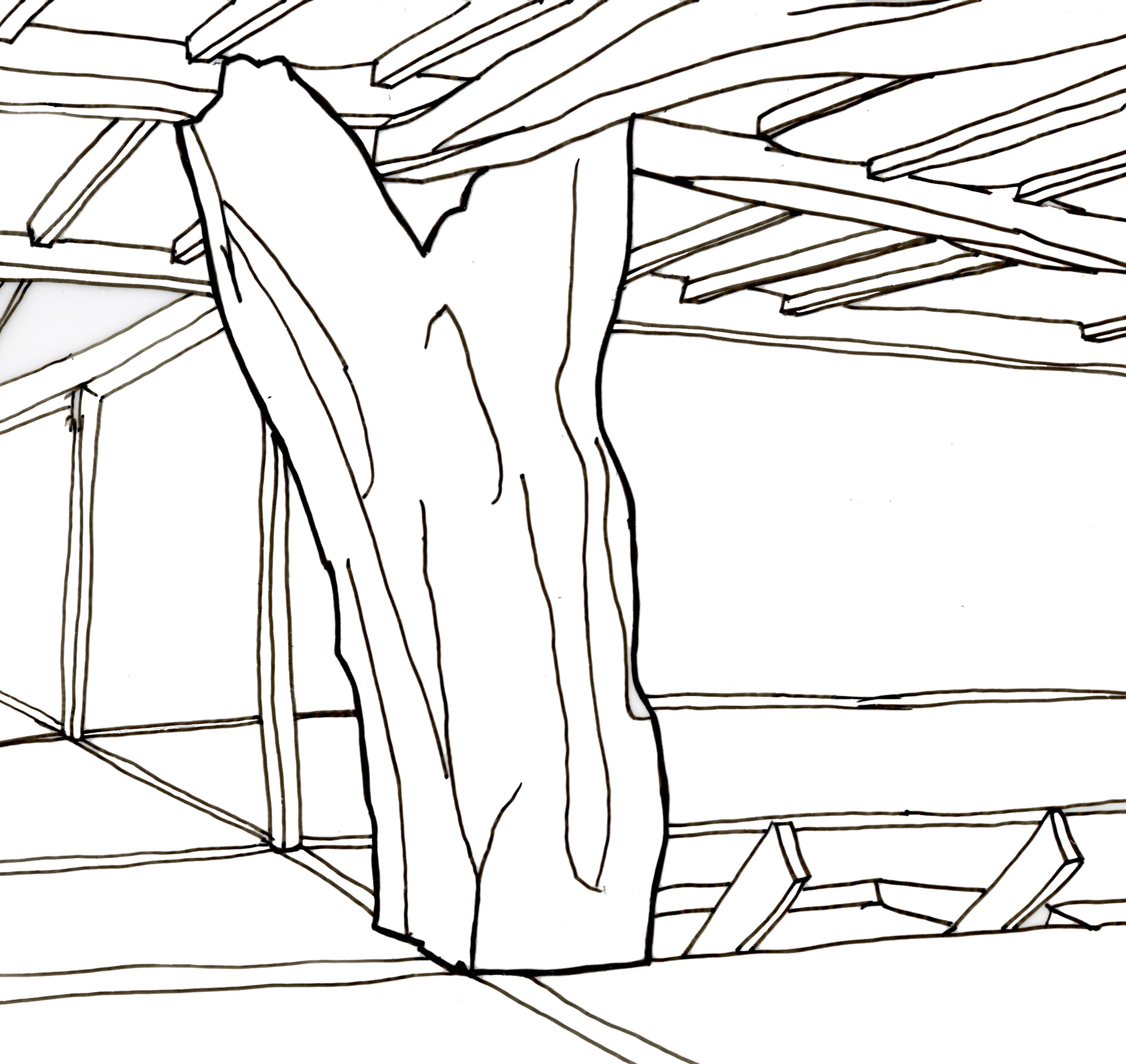 Sacred Main Vertical Support (Full Tree Trunk)