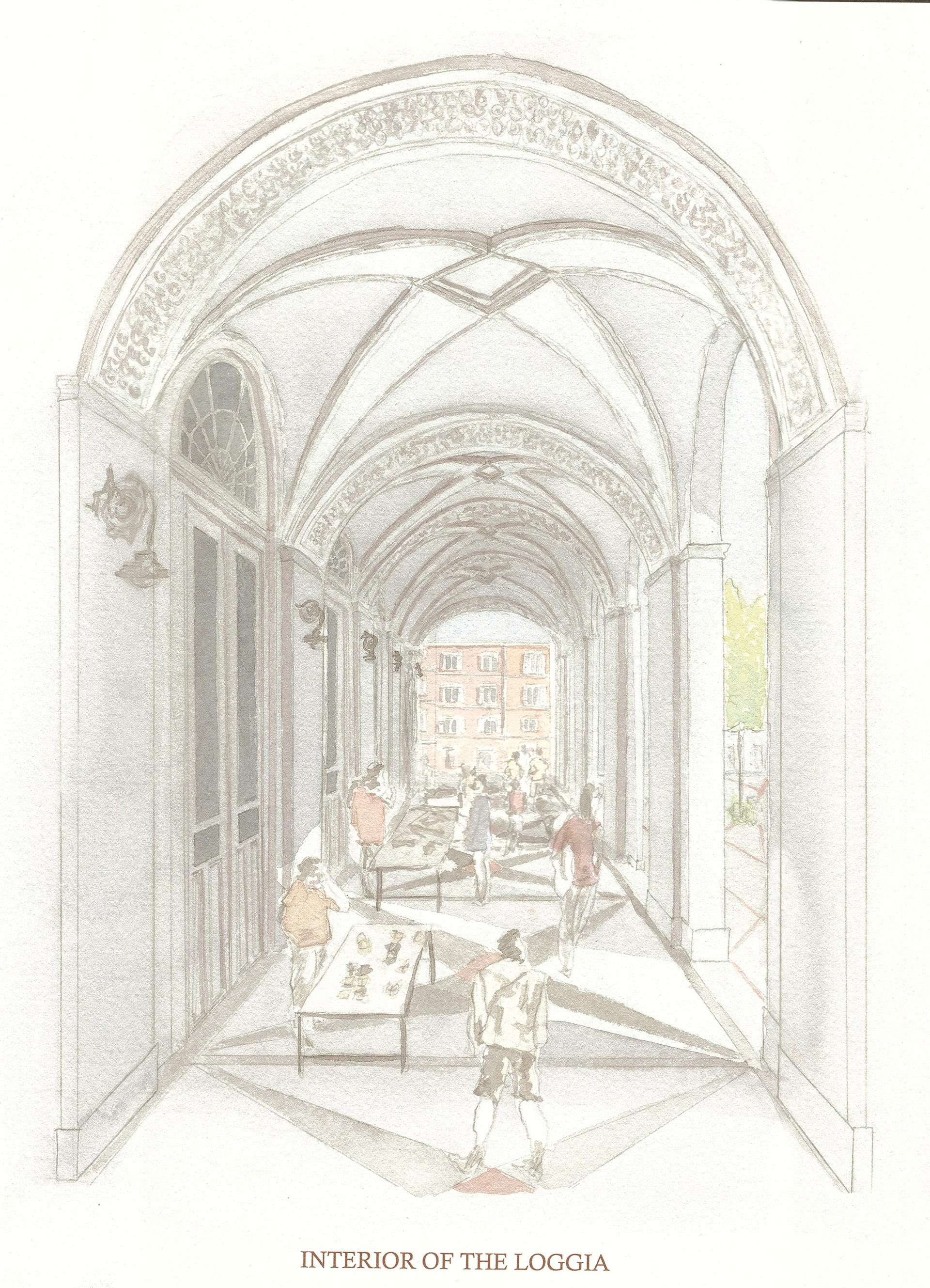 Perspective Looking Through the Loggia