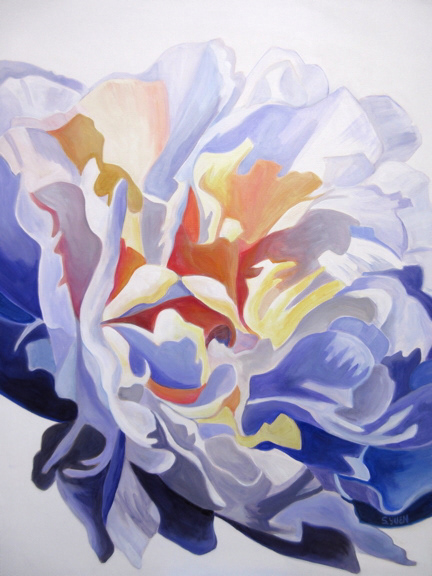 My beating heart, acrylic on canvas, 36 x 30 in, prints available