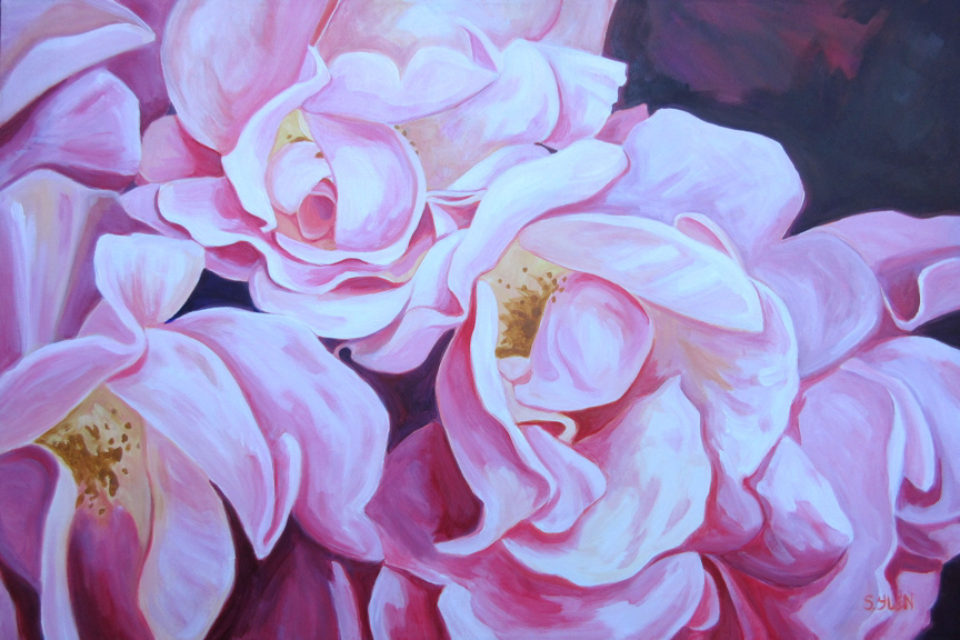 Introspection, acrylic on canvas, 24 x 36 in, prints available