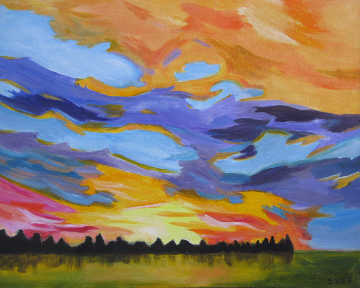 Parksville Beach, acrylic on canvas, 24 x 30 in, prints available