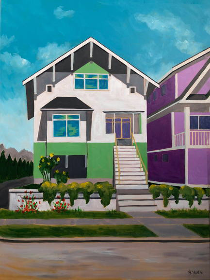 In August, acrylic on canvas, 40 x 30 in, available