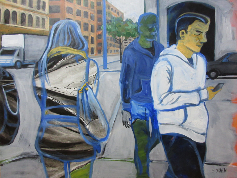 Empty Green World, acrylic on canvas, 30 x 40 in, available