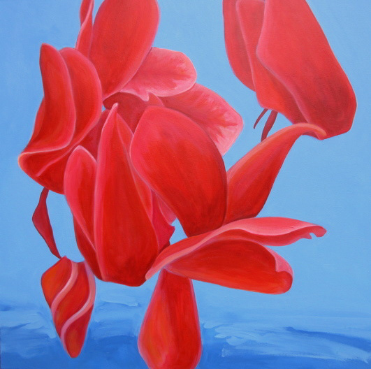 Passion, acrylic on canvas, 30 x 30 in, prints available