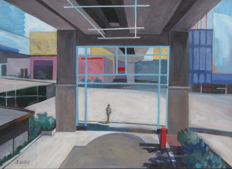 Arrival, acrylic on canvas, 22 x 30 in, prints available