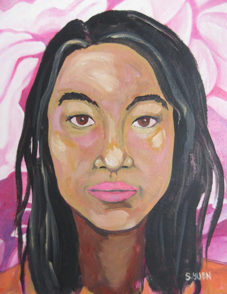 Sandra, acrylic on canvas, 14 x 11, available