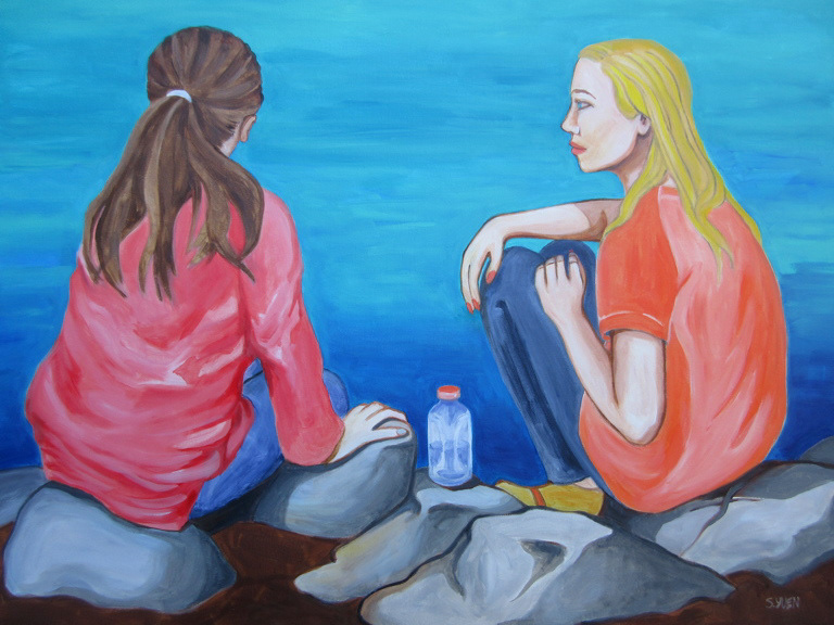 Lookout, acrylic on canvas, 30 x 40 in, prints available